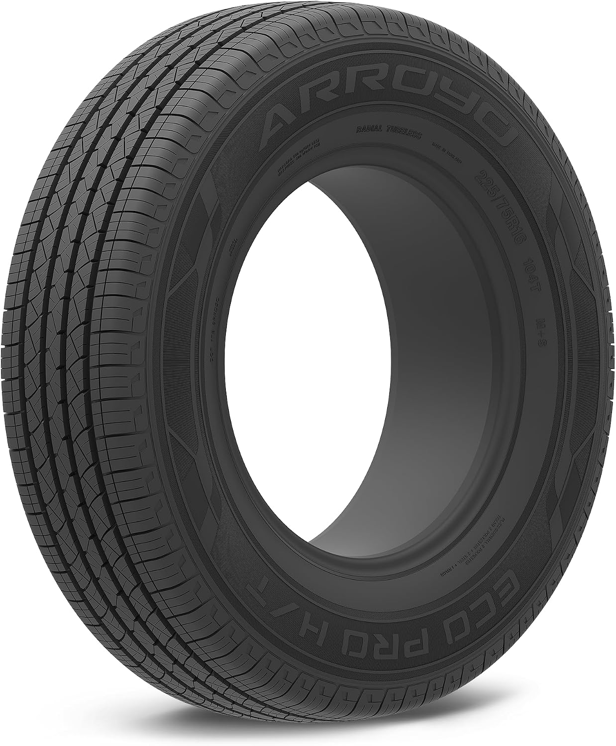 ARROYO ECO PRO H/T 235/75R15 109T BSW | Truck/SUV Highway All Season Traction 109T Rated Extra Load Radial Construction Black Sidewall Tire
