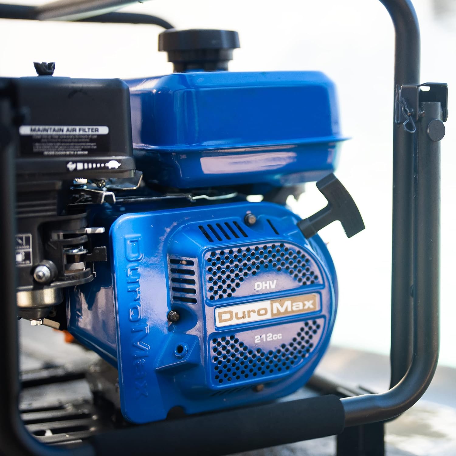 DuroMax XP652WP 208cc 158-Gpm 3600-Rpm 2-Inch Gasoline Engine Portable Water Pump, 50 State Approved, XP652WP, Blue