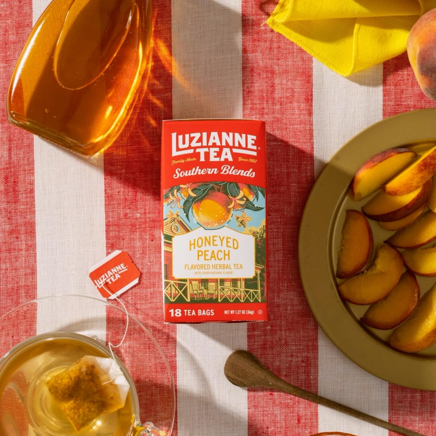 Luzianne Green Tea Bags, Family Size, 24ct Box (Pack of 1)