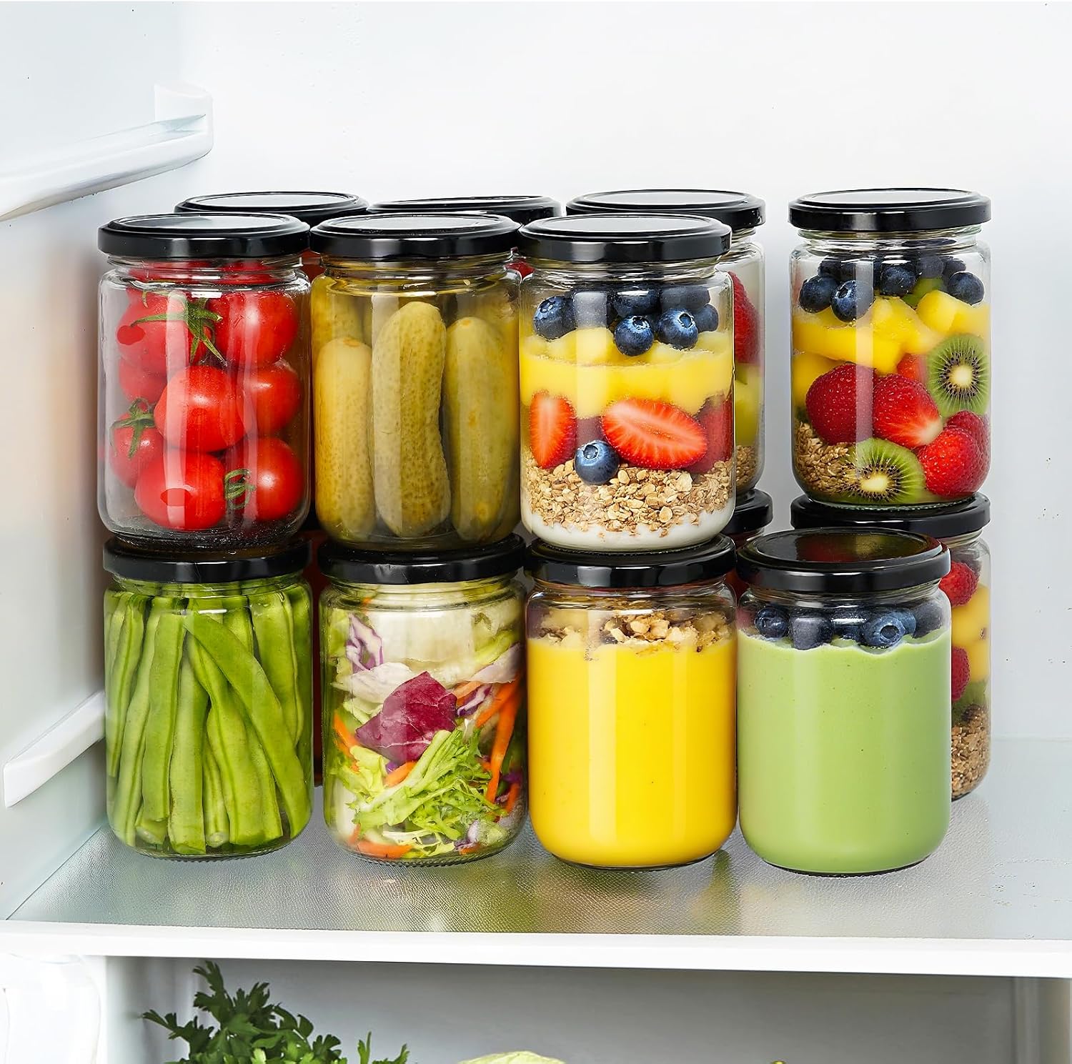 Ritayedet 12oz Glass Jars with Lids, 20 Pack Mason Jars for Candle