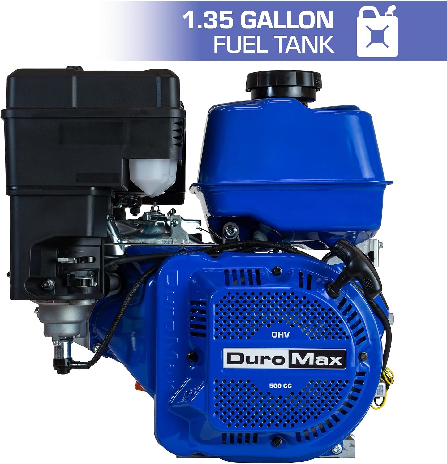 DuroMax XP7HPE 208cc Electric Start Gas Powered, 50 State Approved, Multi-Use Engine Blue