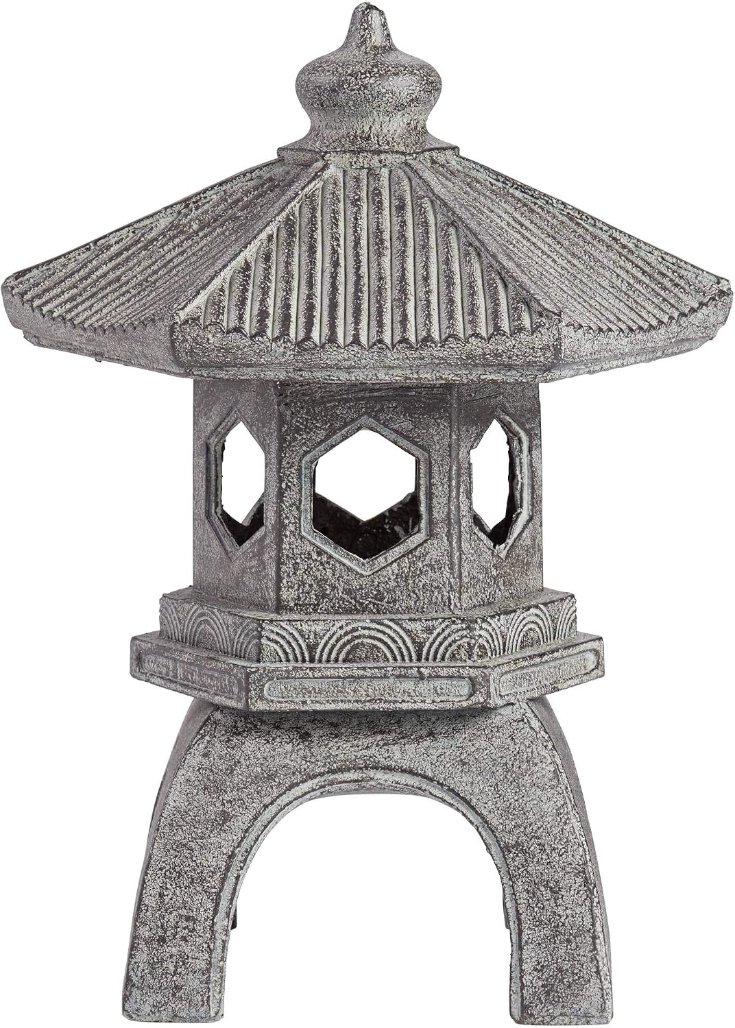 John Timberland Pagoda 16 1/2" High Old Stone Indoor-Outdoor Statue | Sculpture Asian Japanese Garden Decor Front Porch Patio Yard Outside Home