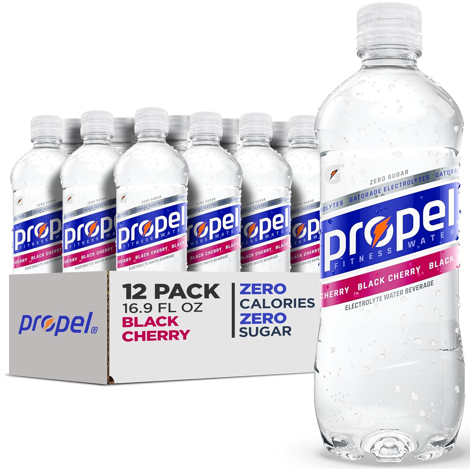 Propel, Kiwi Strawberry, Zero Calorie Sports Drinking Water with Electrolytes and Vitamins C&E, 16.9 Fl Oz (12 Count)
