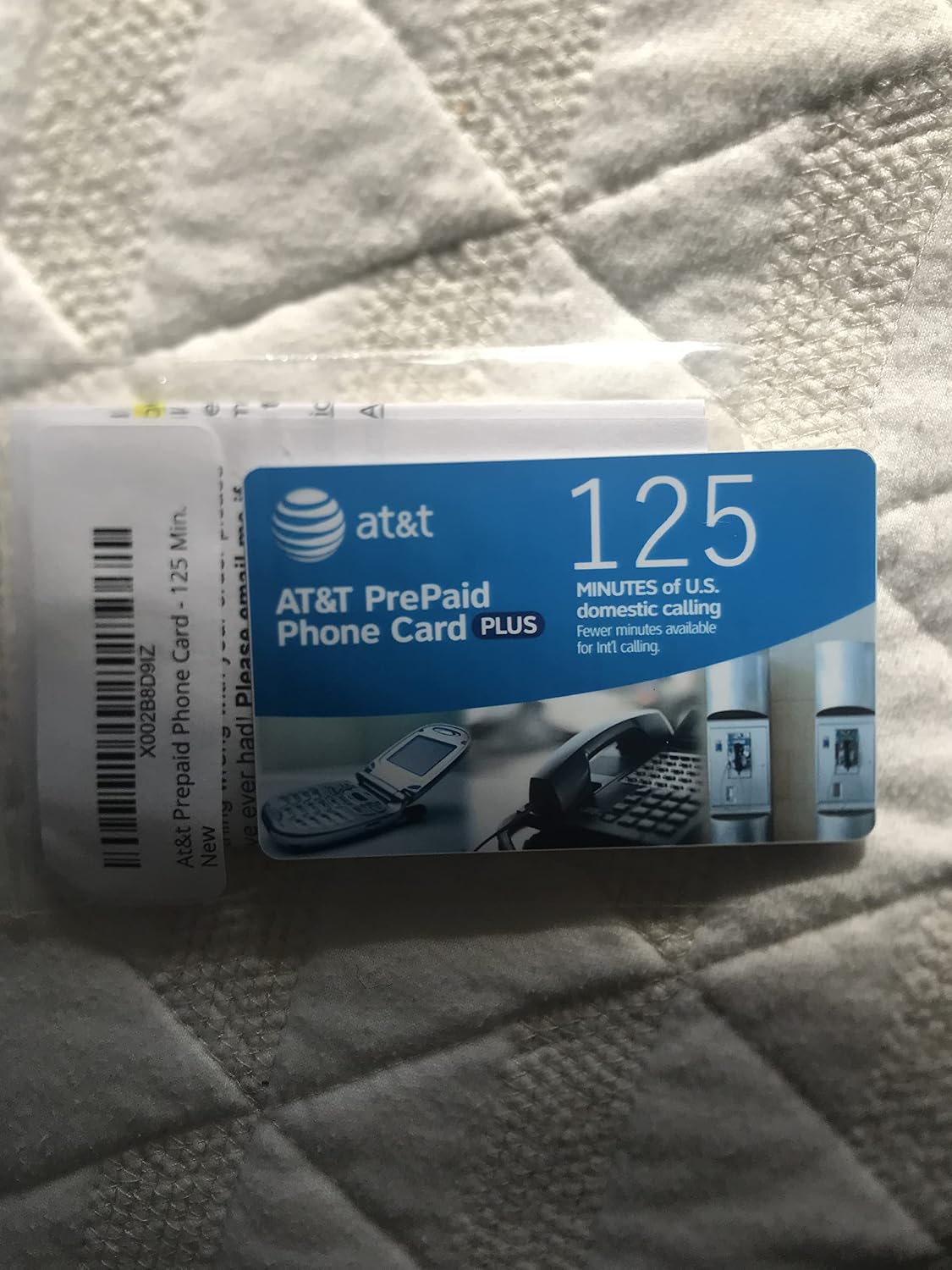 At&t Prepaid Phone Card - 125 Min.