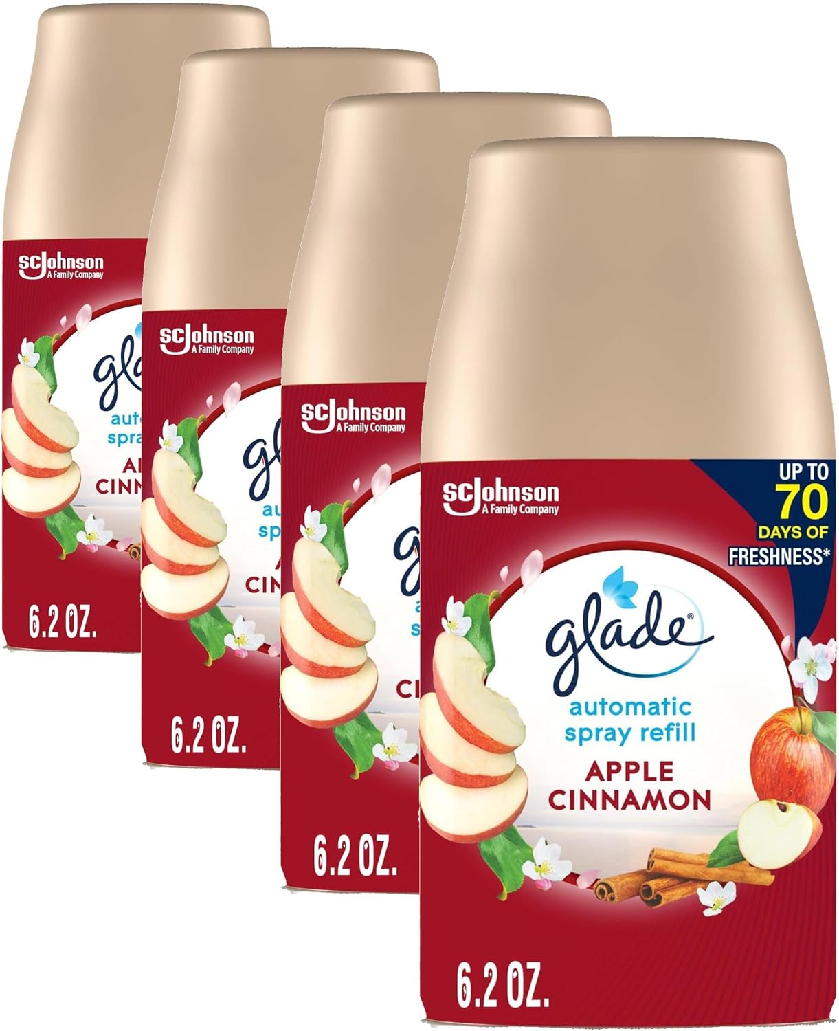 Glade Automatic Spray Refill, Air Freshener for Home and Bathroom, Cashmere Woods, 6.2 Oz
