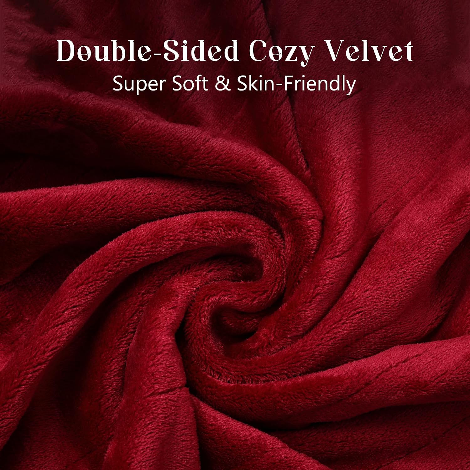 SUNVIVI Heated Blanket King Size, Heating Electric Throw Blanket Dual Control, 10 Heat Settings, 12 Hours Auto Off, Machine Washable, ETL Certified