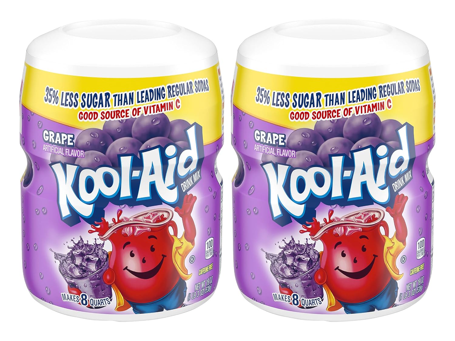Kool-Aid Drink Mix, Tropical Punch, 19 oz | for Flavorful Hydration and Shareable Refreshment Good Source of Vitamin C, Caffeine Free Gluten Free