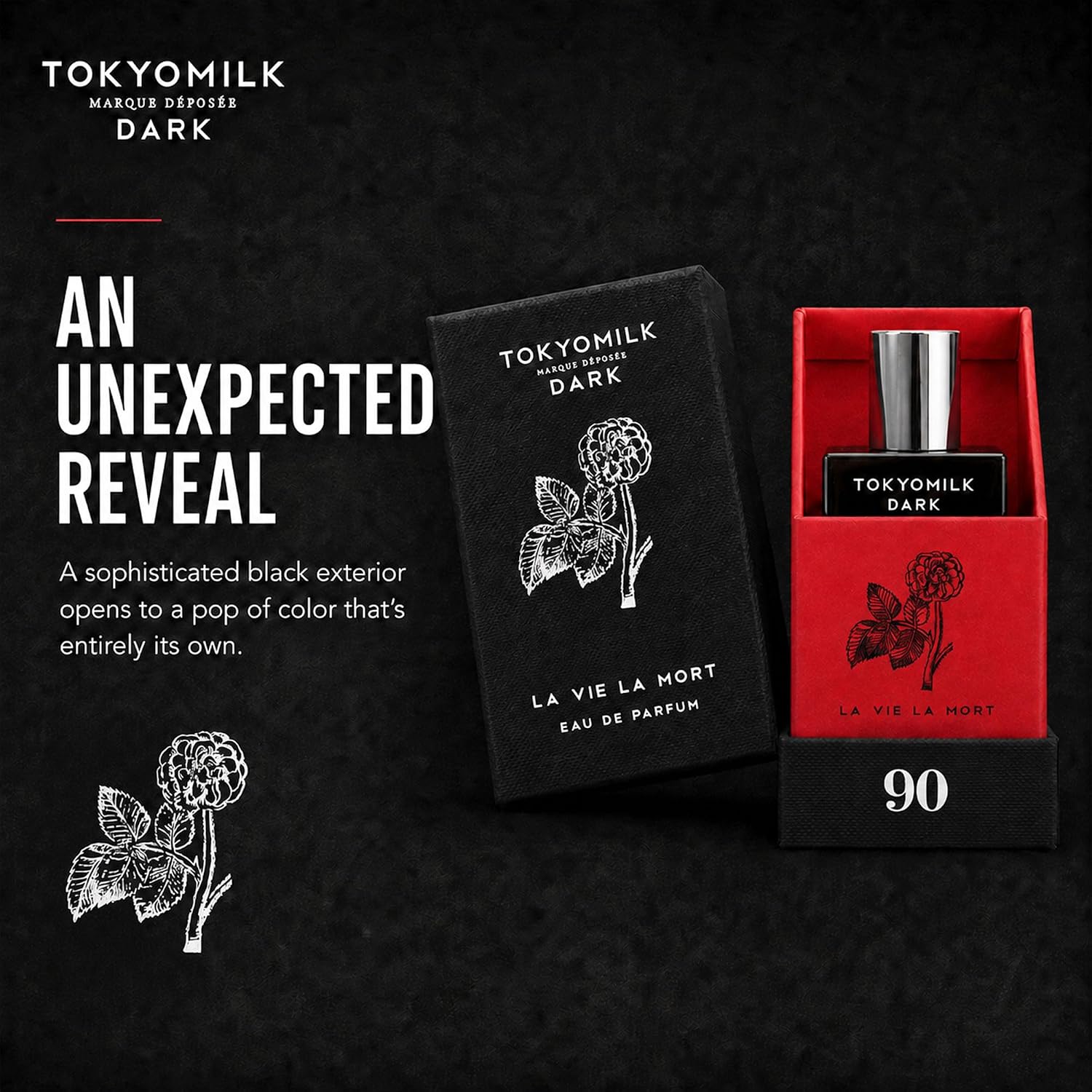 TOKYOMILK Dark Eau de Parfum, Alluring Luxury Perfume for Women & Men, Long Lasting Fragrance, Signature Ladies Essentials