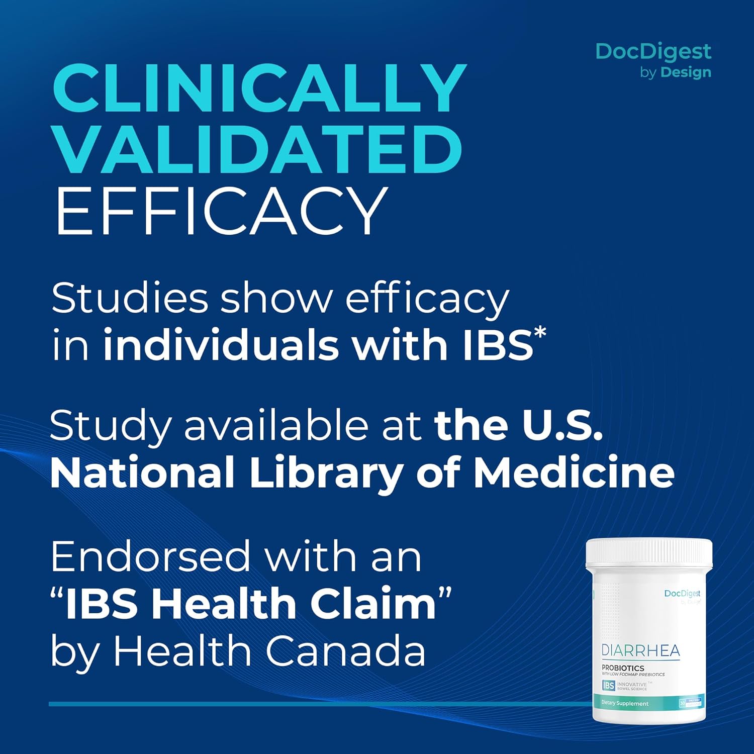 IBS Anti Diarrhea Probiotic for Diarrhea Relief and IBS-D - Clinically Studied Antidiarrheal Pills for Long-Term Comfort - Diarrhea Medication for