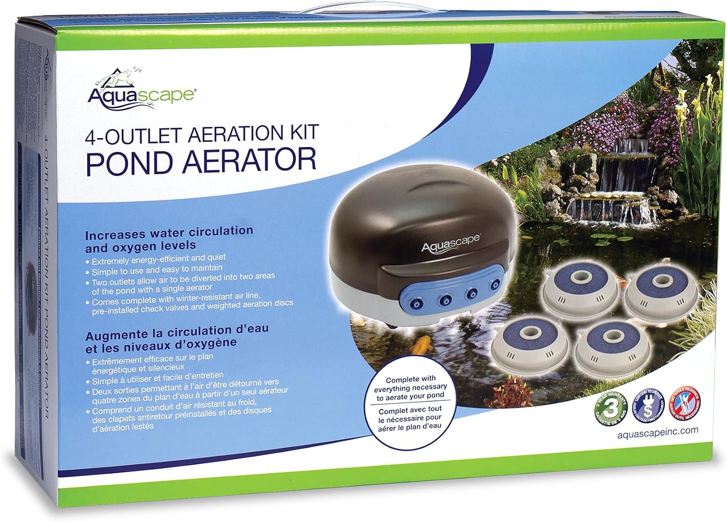 Aquascape 75000 Pond Air 2 (Double Outlet Aeration Kit)