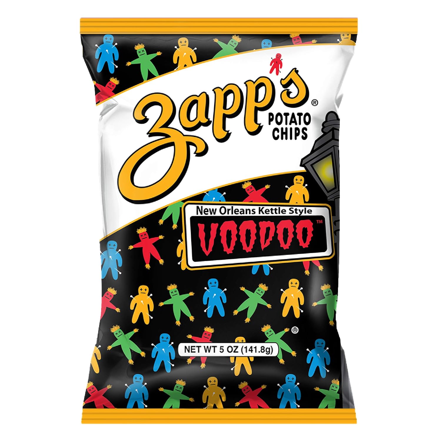 Zapp’s New Orleans Kettle-Style Potato Chips Hotter n Hot Jalapeno Flavor (2 oz Bags, 25 Count), Crunchy Chips with a Spicy Kick, Perfect On-The-Go, Gluten Free Snack