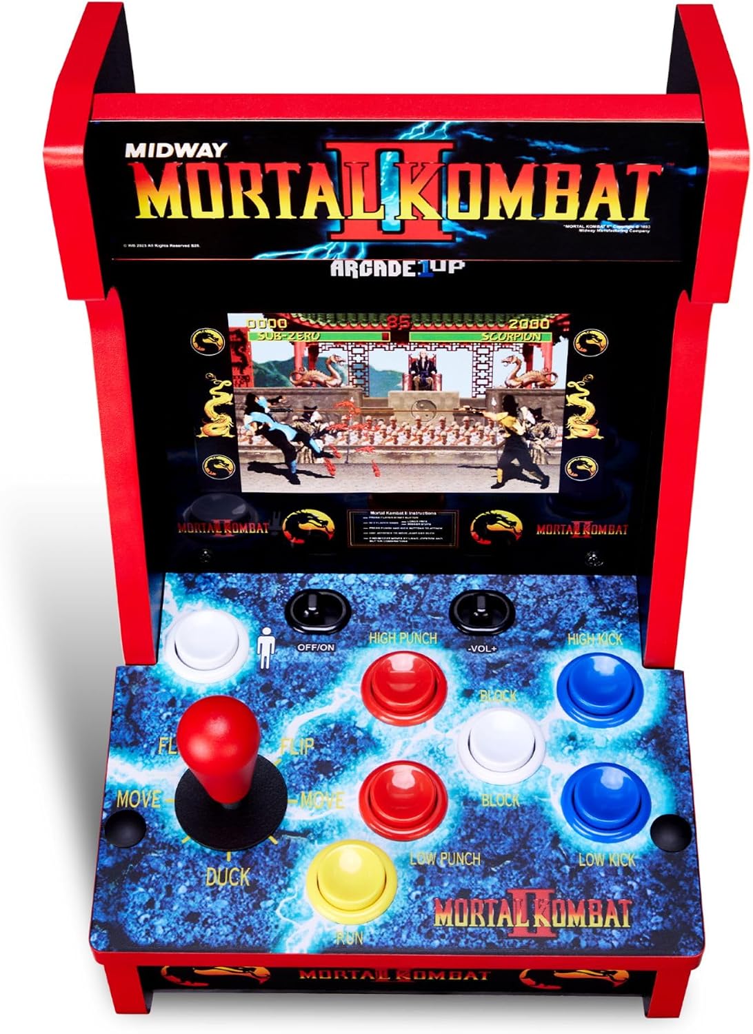 Arcade1Up Ms. Pac-Man Class of '81 Countercade, 3 Retro Games | Countertop Arcade Machine with 7-Inch LCD Screen and Real Feel Joysticks and Buttons