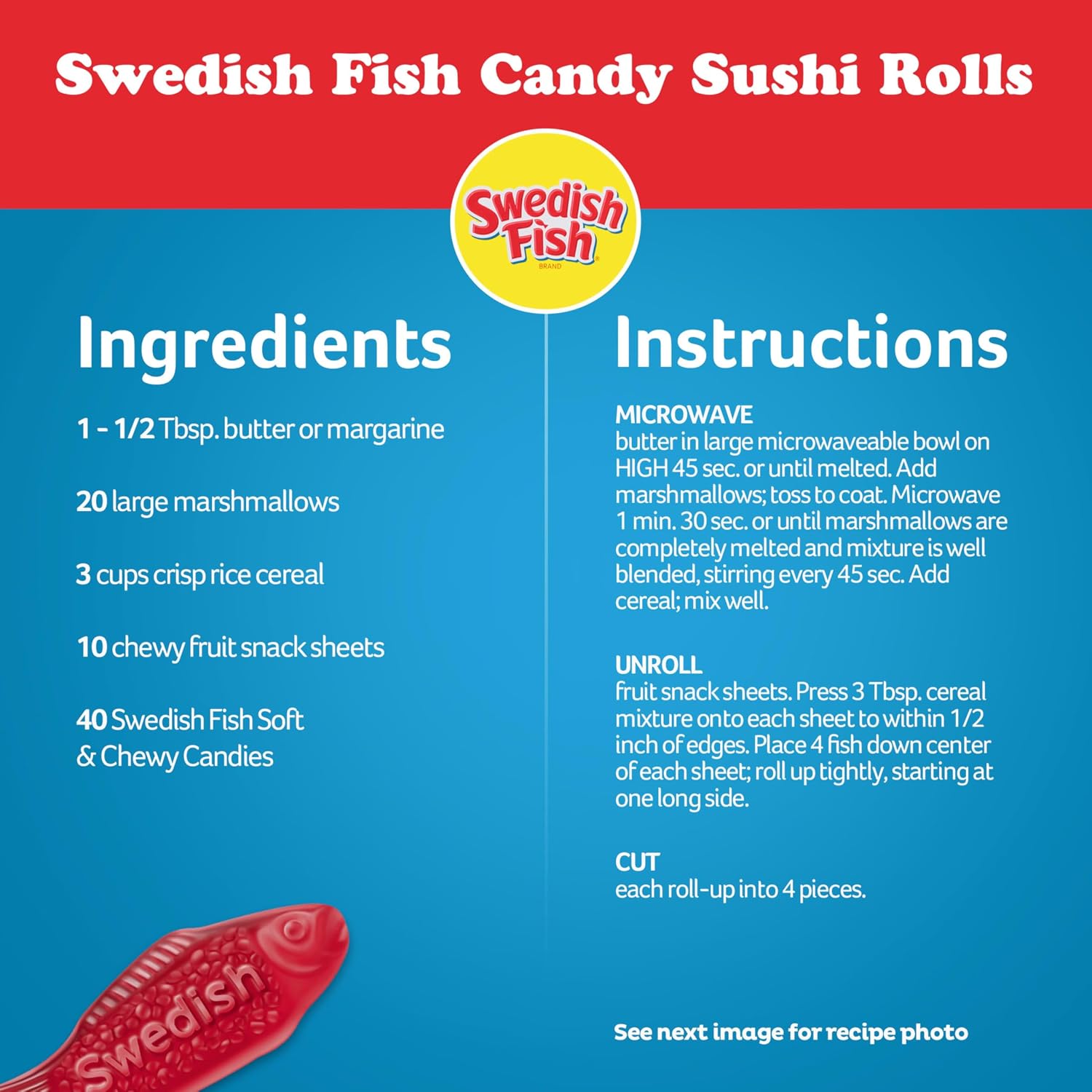 SWEDISH FISH Soft & Chewy Gummy Candy, Bulk Candy, 5 lb