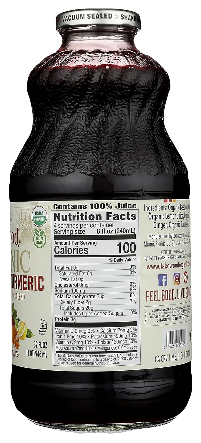 Lakewood Organic Pure Concord Grape Juice, 32 oz