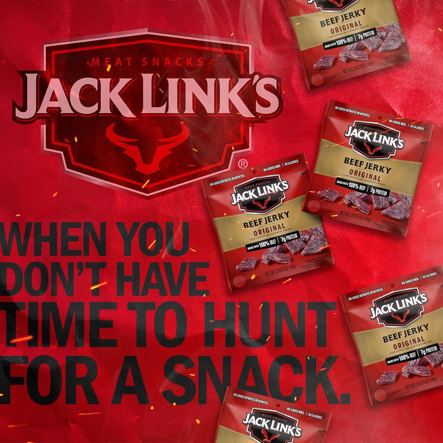 Jack Link's Beef Jerky Variety Pack - Original and Teriyaki - (9 Pack) 1.25 oz Bag - Ready to Eat Protein Snacks - 13g Protein per Serving - Made with 100% Real Beef | Bag - Ready to Eat Protein Snacks - 13g Protein per Serving - Made with 100% Real Beef