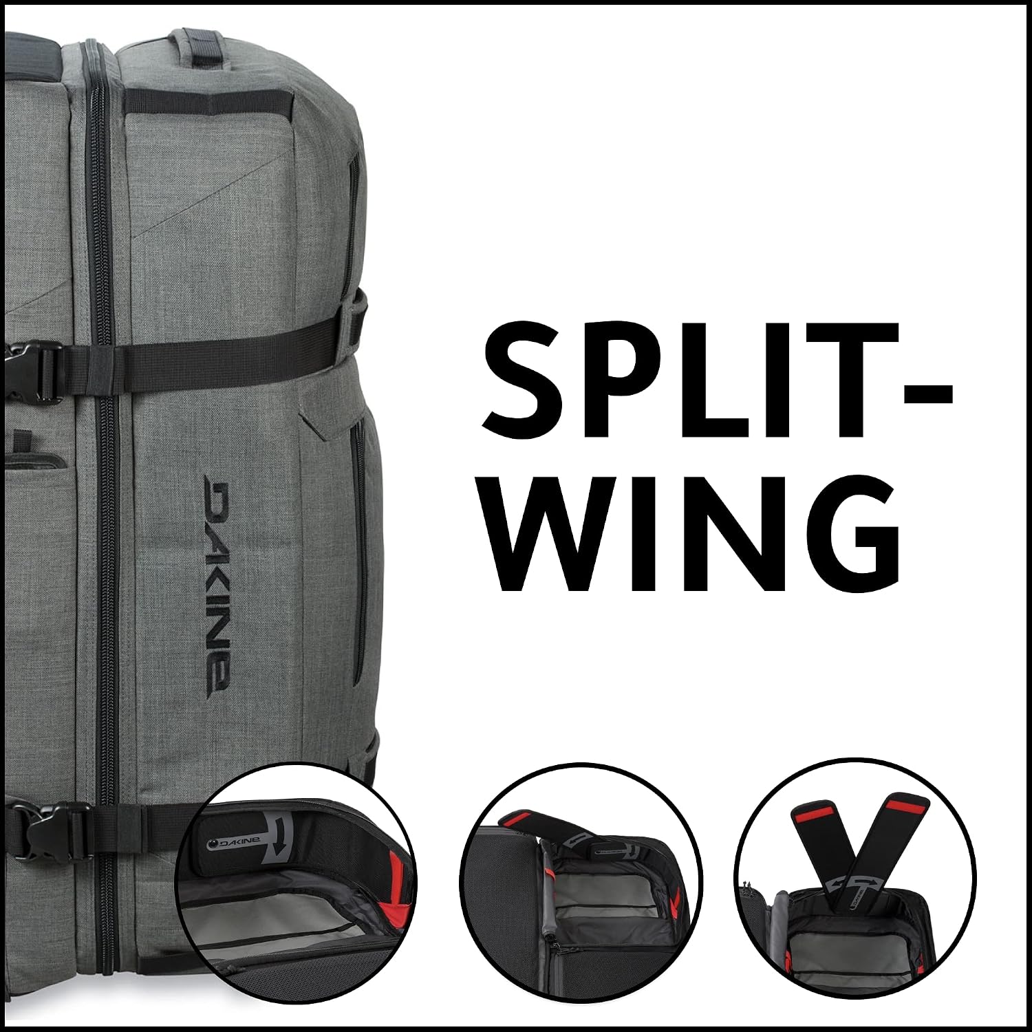 Dakine Split Roller Bag - Black, 110L