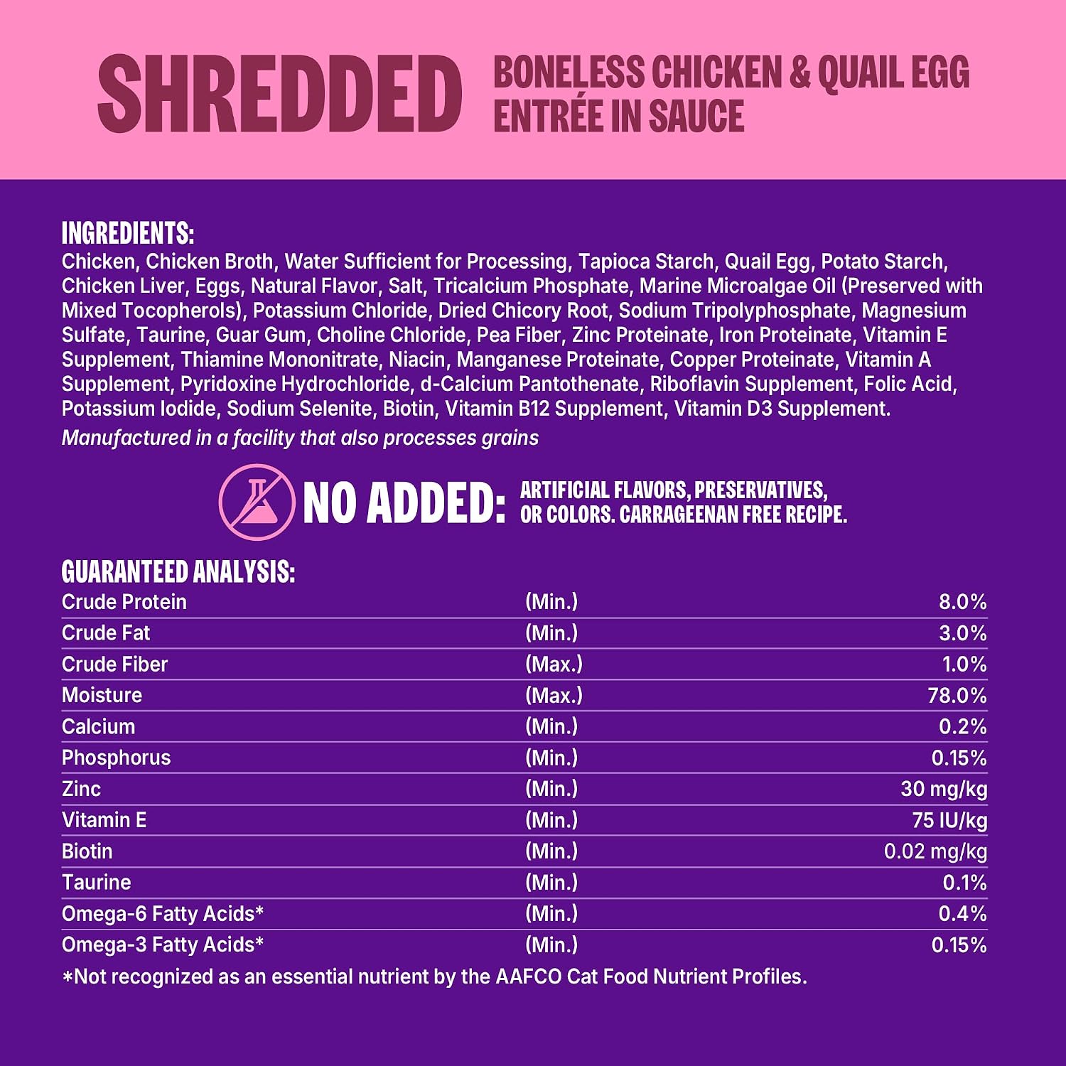 Wellness CORE Signature Selects Shredded Adult Canned Wet Cat Food, Natural, Protein Rich, Grain Free, Chicken Entrée Recipe, 2.8 oz, Pack of 12 Cans