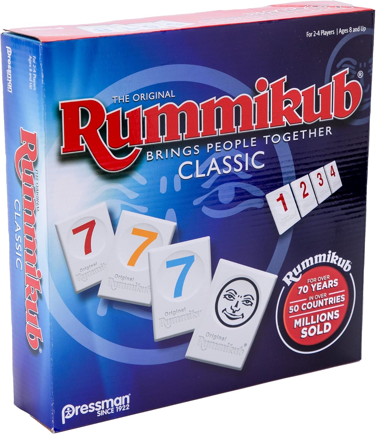 Pressman Rummikub - The Original Rummy Tile Game | Exciting Family Game of Strategy and Luck | Promotes STEM Skills | For Kids, Teens
