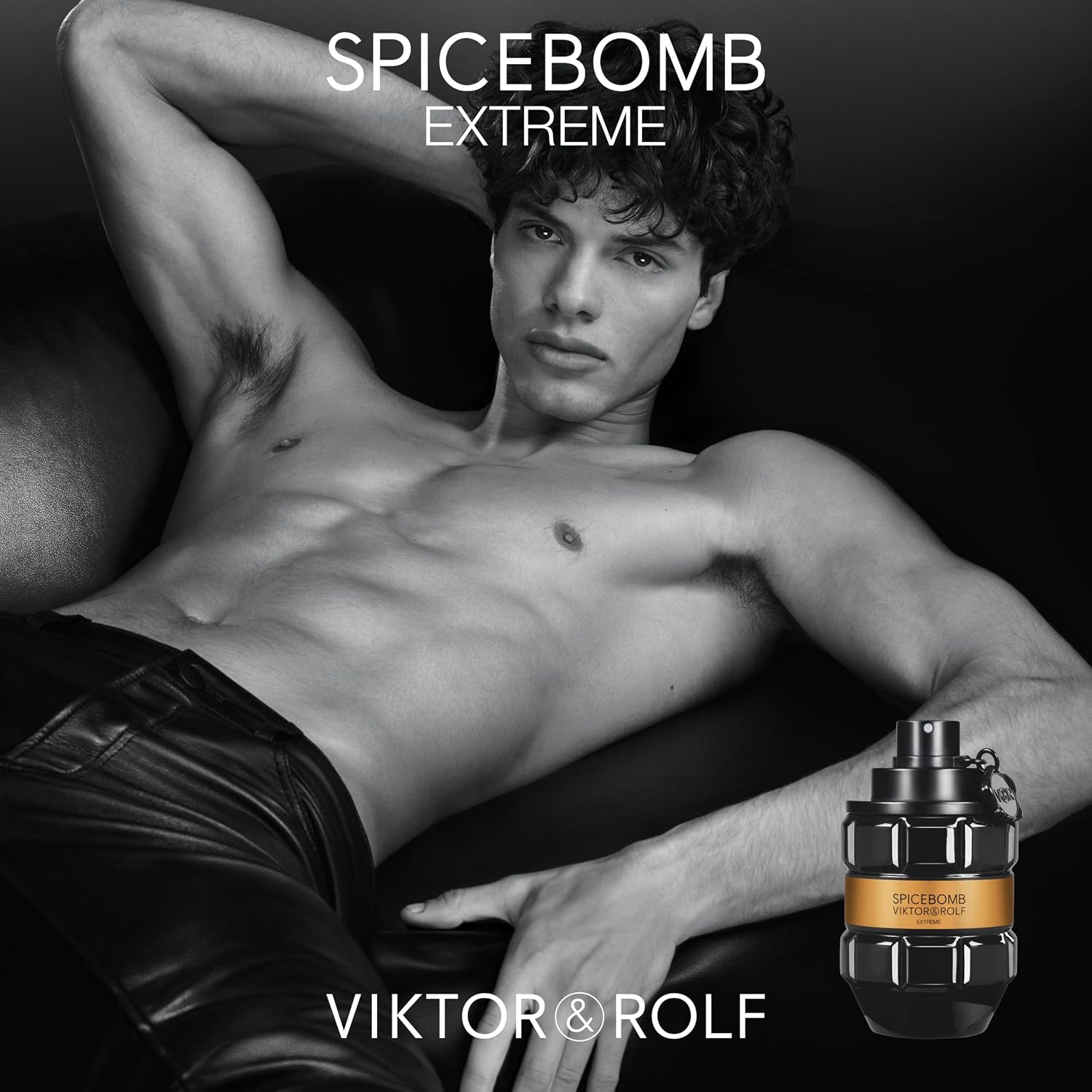 Viktor&Rolf Spicebomb Extreme Eau de Parfum - Woody Amber Cologne for Men | Fragrance with Black Pepper, Saffron & Cistus - Long Lasting - Fresh Mens Scent Perfect for Cool Evening Wear