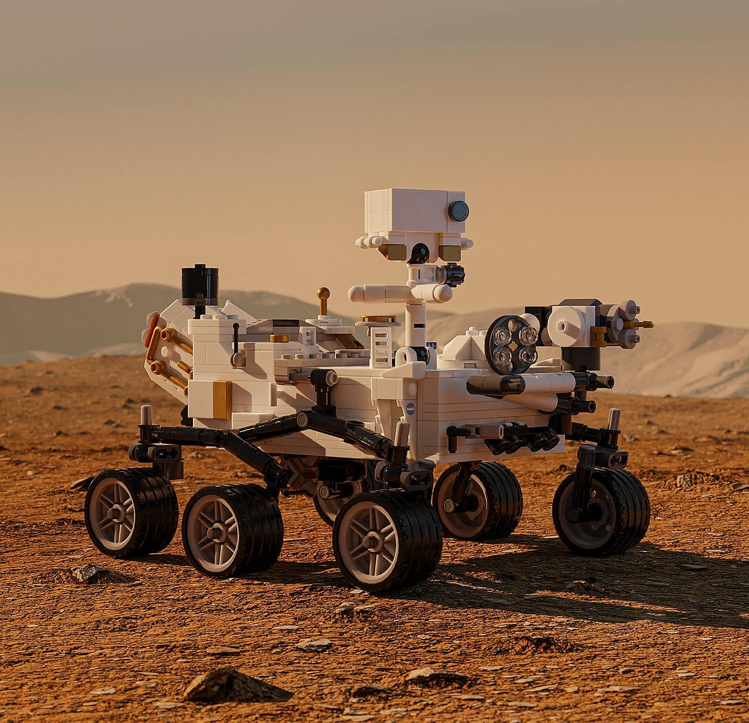 Brick Loot Mars Rover Building Set, 603-Piece Space Exploration Brick Model