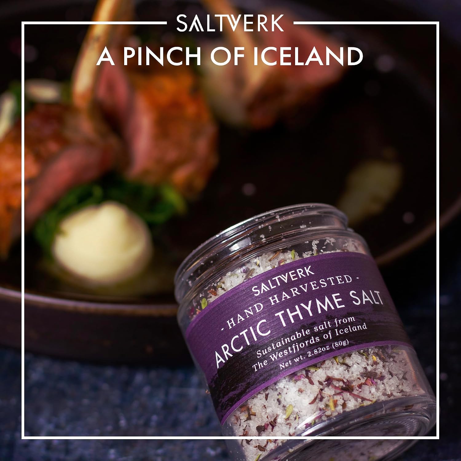 Saltverk Sea Salt - Seaweed 3.17 Oz | Gourmet, Icelandic, Hand Harvested and Sustainably Made