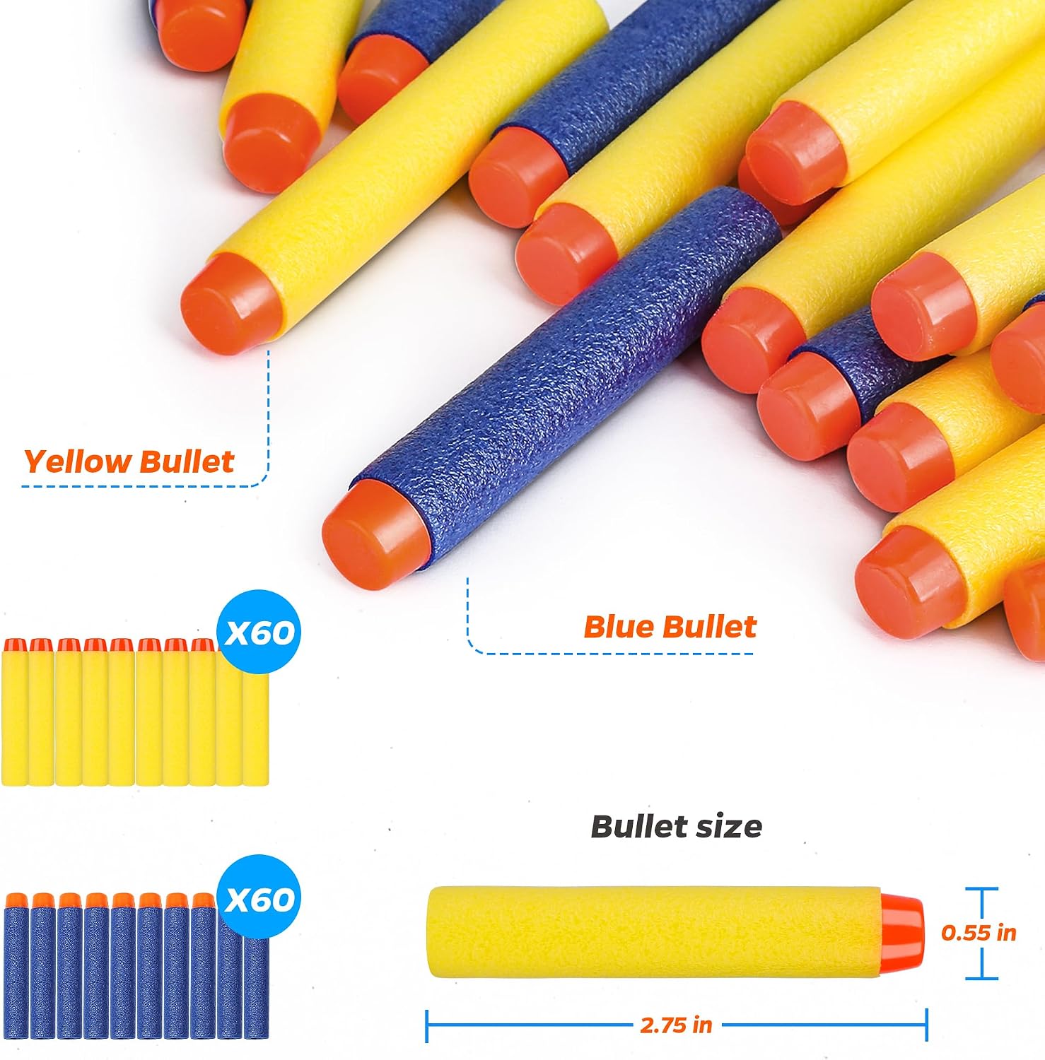 KKONES Kids Nerf Guns Tactical Vest Kit Darts Pouch Clips Mask Glasses