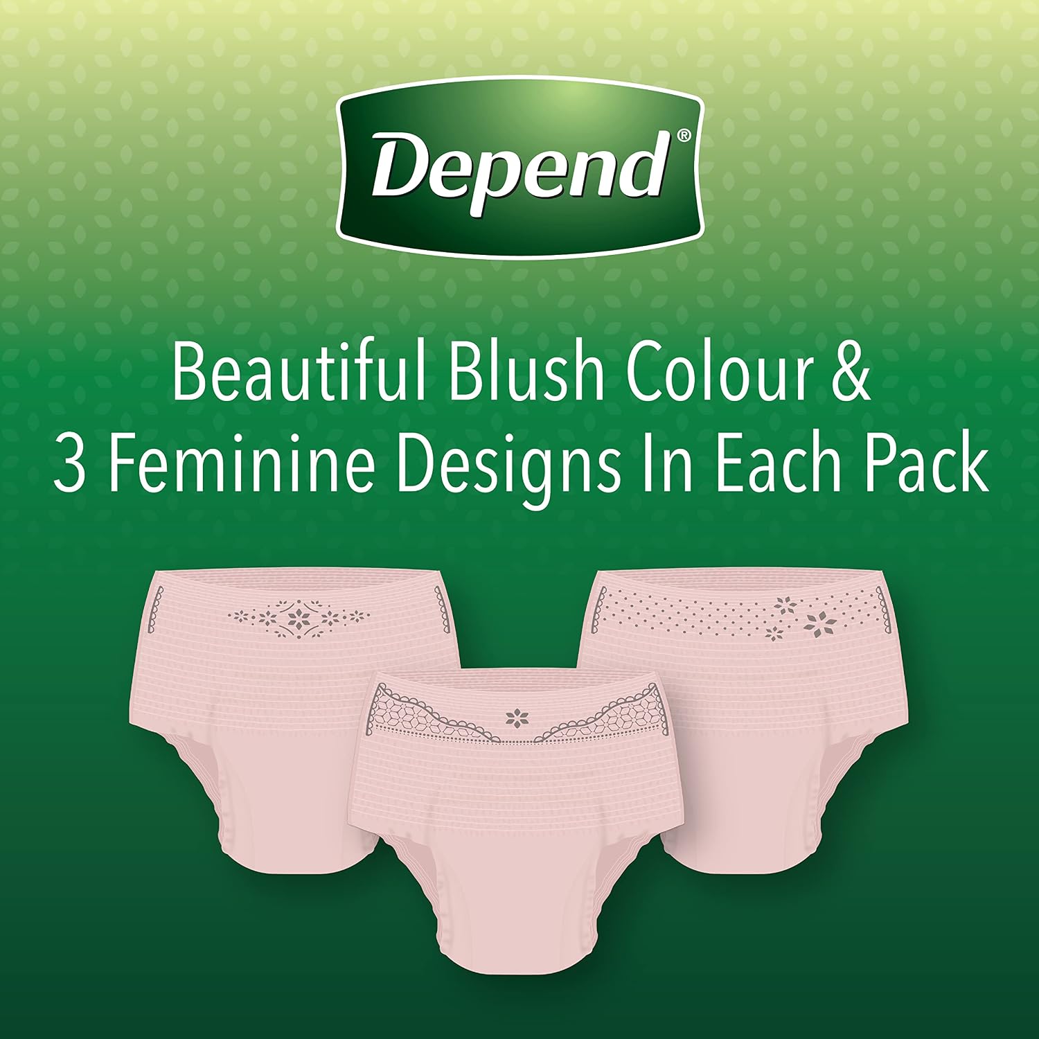 Depend FIT-FLEX Incontinence Underwear for Women, Disposable, Maximum Absorbency, Large, Blush, 52 Count (2 Packs of 26) (Packaging May Vary)