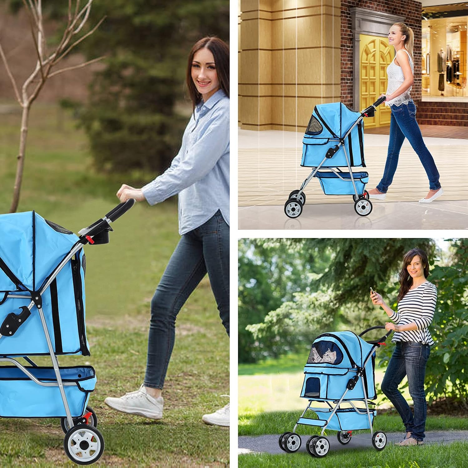 Best 4 Wheels Pet Stroller for Dog and Cat Stroller