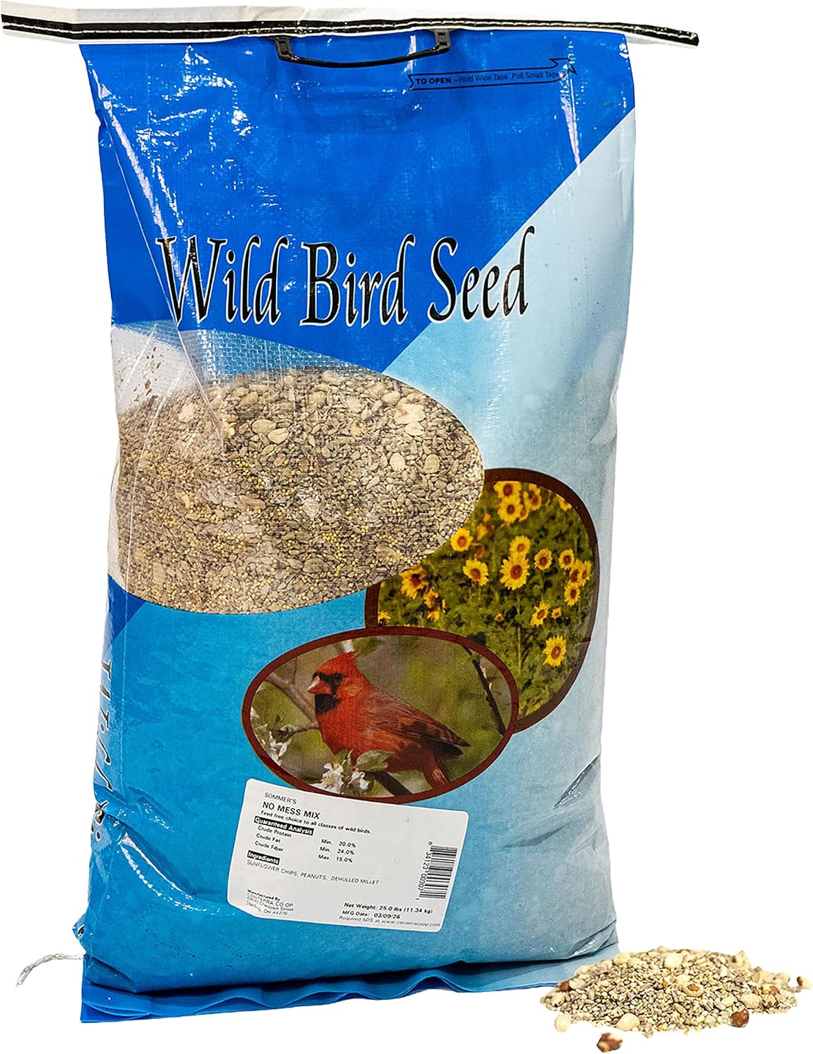 BestNest Wild Bird Seed Mix, Waste Free Blend, 100 lbs.