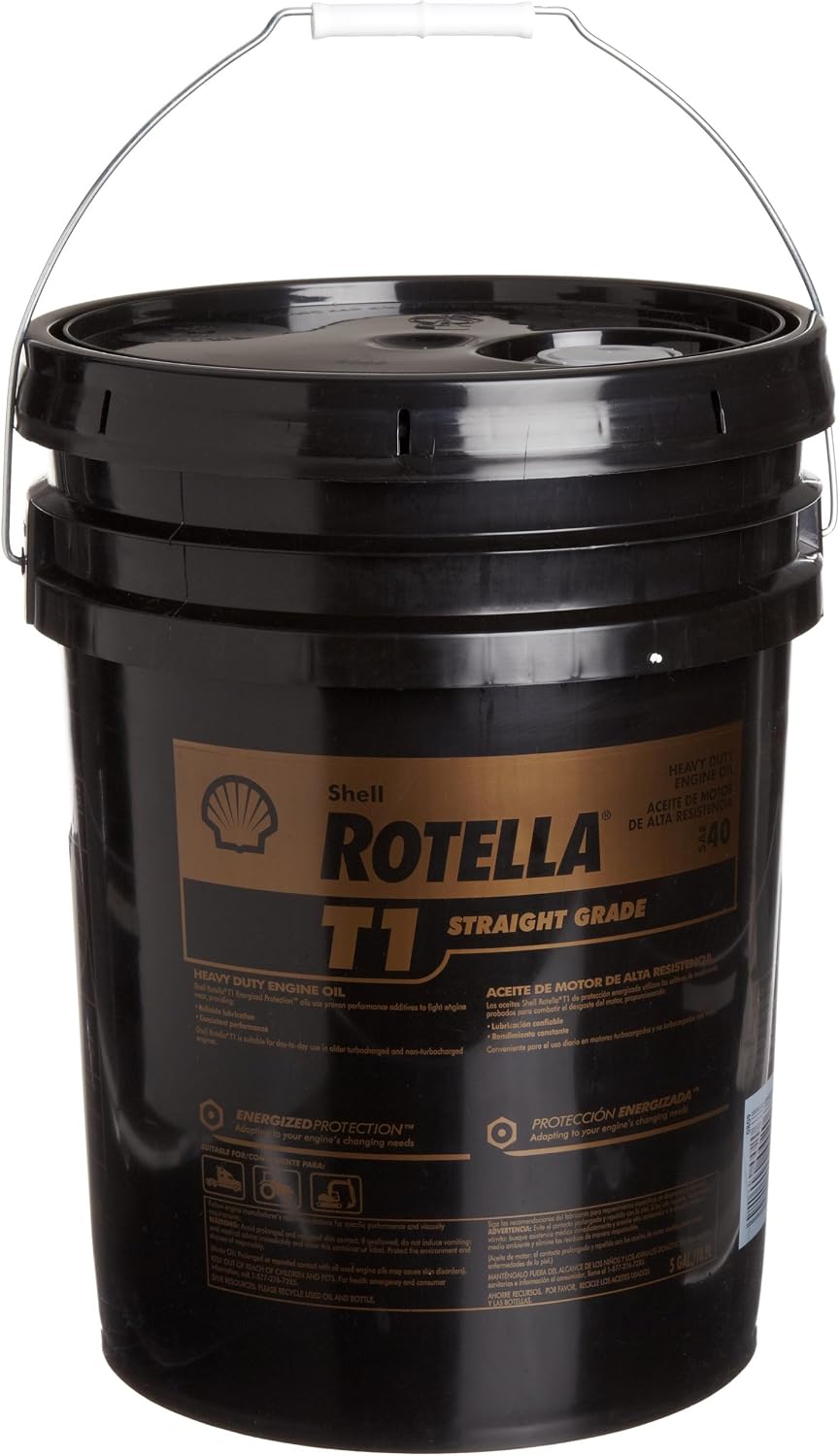 Rotella T1 40 CF/CF-2 Motor Diesel Oil, 5 Gallon - Pack of 1