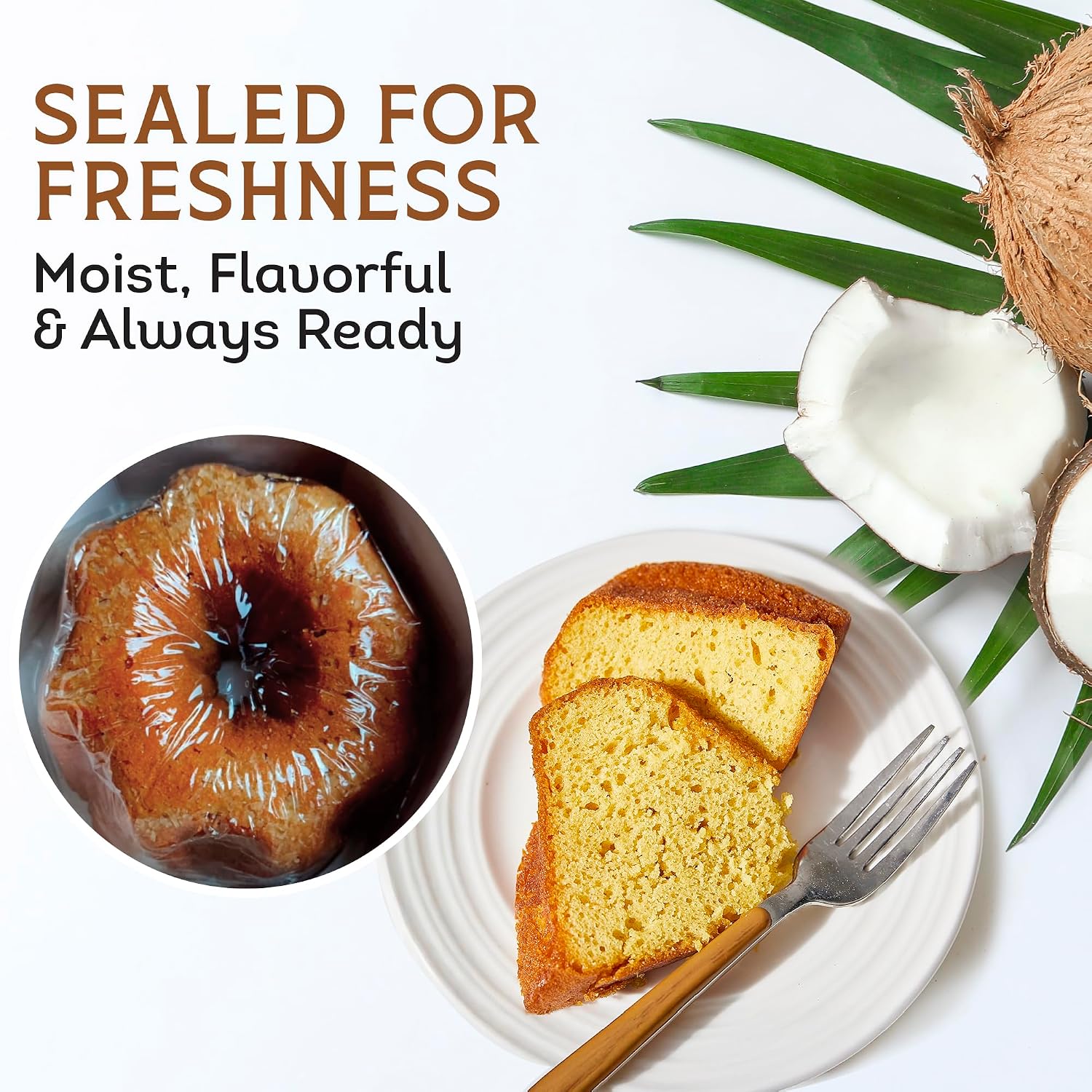TORTUGA Provenance Rum Cake Variety Pack – 4 oz. - 6 Pack - The Perfect Premium Gourmet Gift for Stocking Stuffers, Gift Baskets