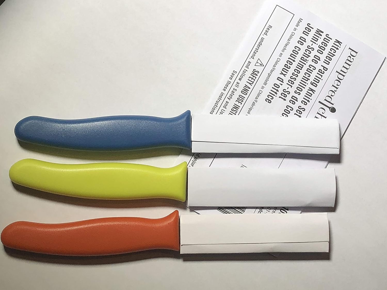 PAMPERED CHEF SET OF #3 KITCHEN PARING KNIFE SET. # 100035