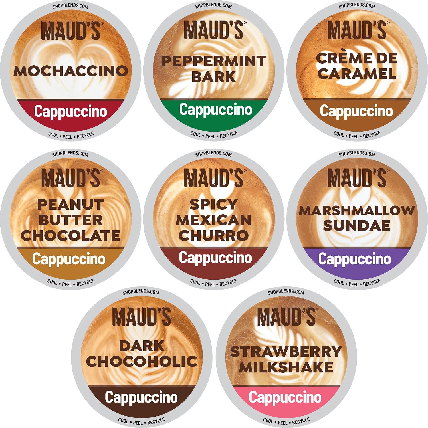 Maud's Mocha Cappuccino Coffee Pods, 50ct