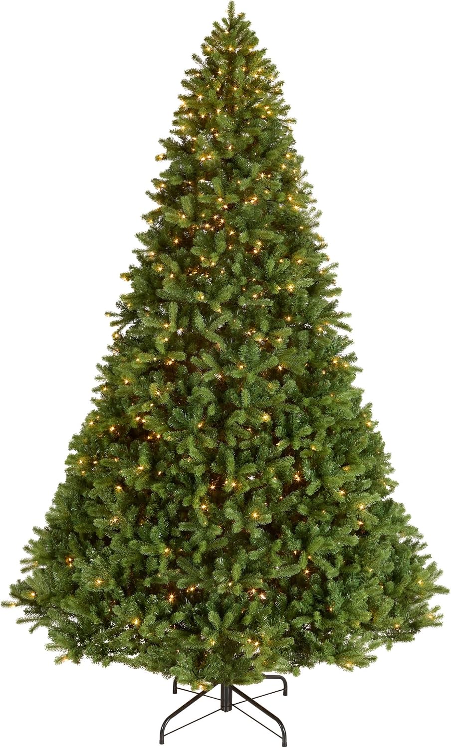 National Tree Company 7.5ft Pre-Lit Downswept Douglas Fir Christmas Tree | 750 Clear Lights, 1,867 Tips, Includes Stand, Artificial, Green