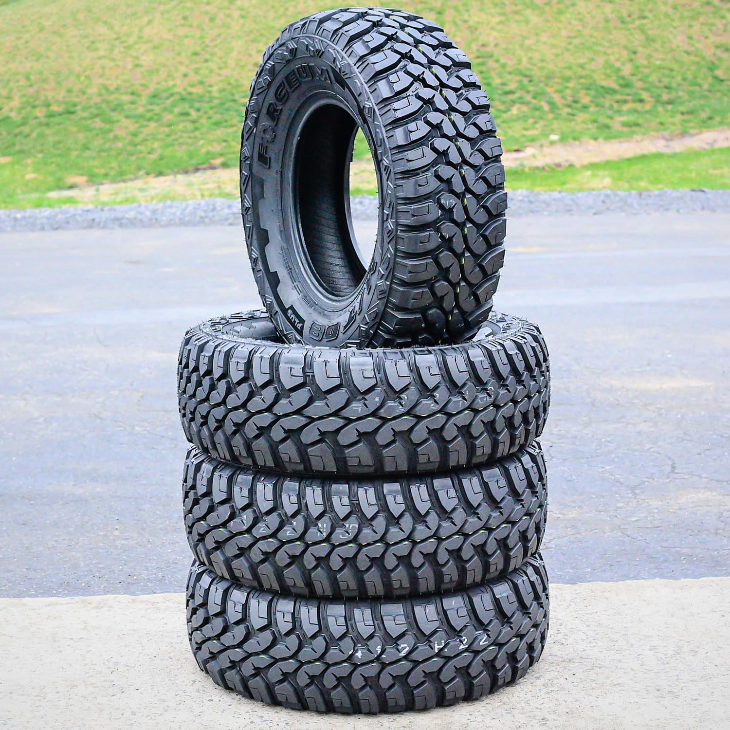 Set of 4 (FOUR) Forceum M/T 08 Plus Mud Off-Road Light Truck Radial Tires-LT235/70R16 235/70/16 235/70-16 104/101Q Load Range C LRC 6-Ply BSW Black