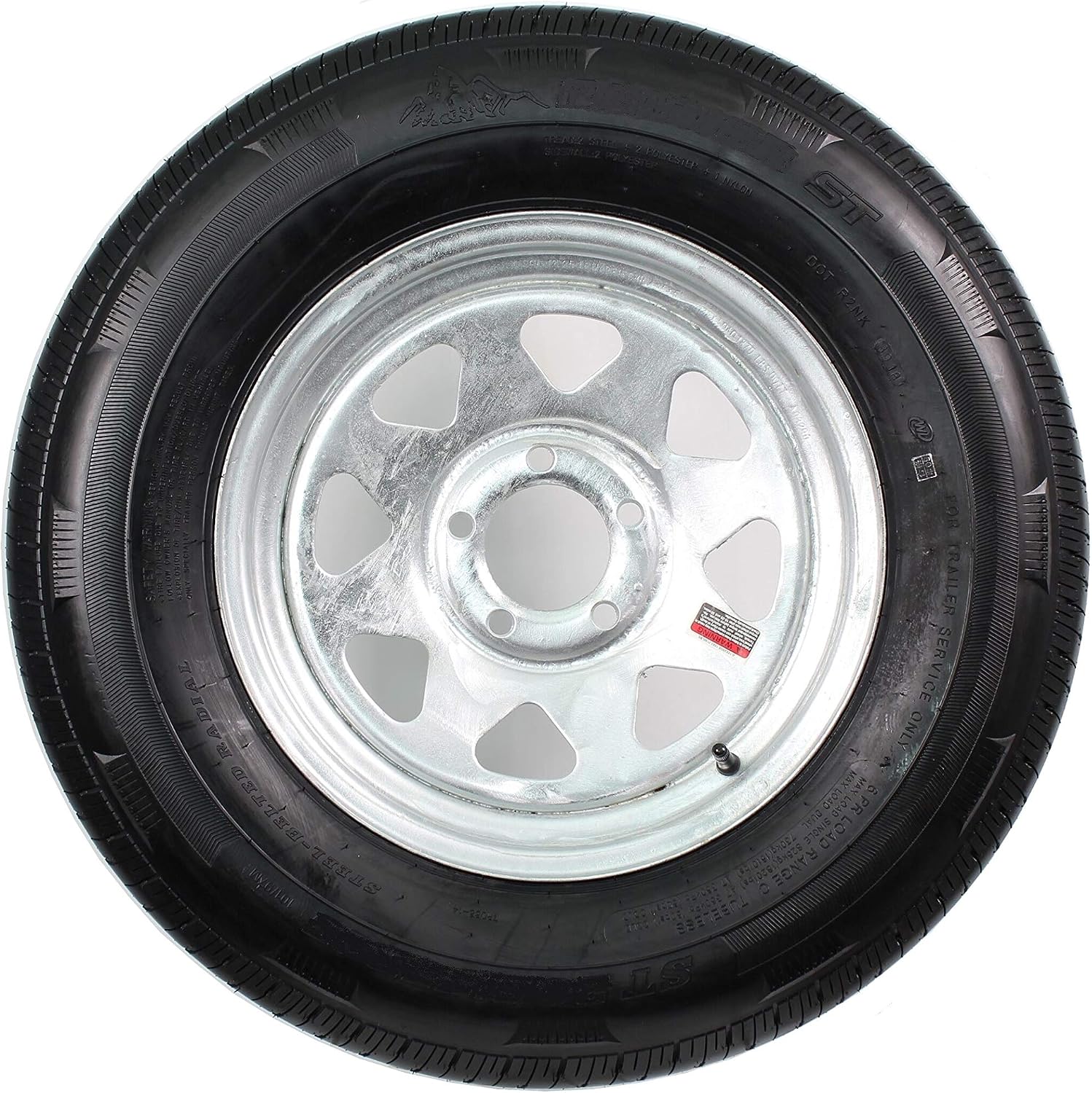 eCustomrim Trailer Tire Rim Assembly ST215/75D14 14 Inch Load Range C 5 Lug | 6 Ply Bias Tire