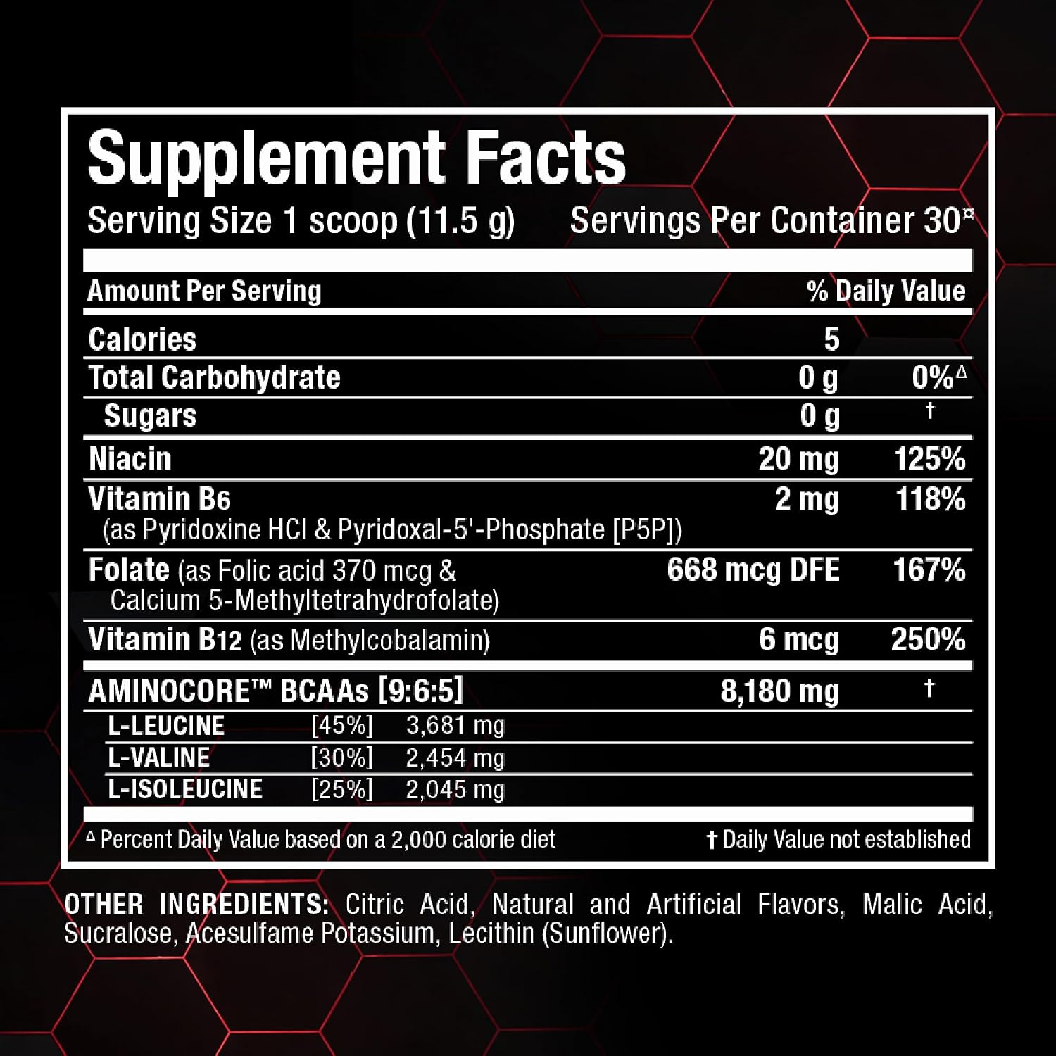 ALLMAX AMINOCORE BCAA Powder, Watermelon, 90 Servings, 1035 g