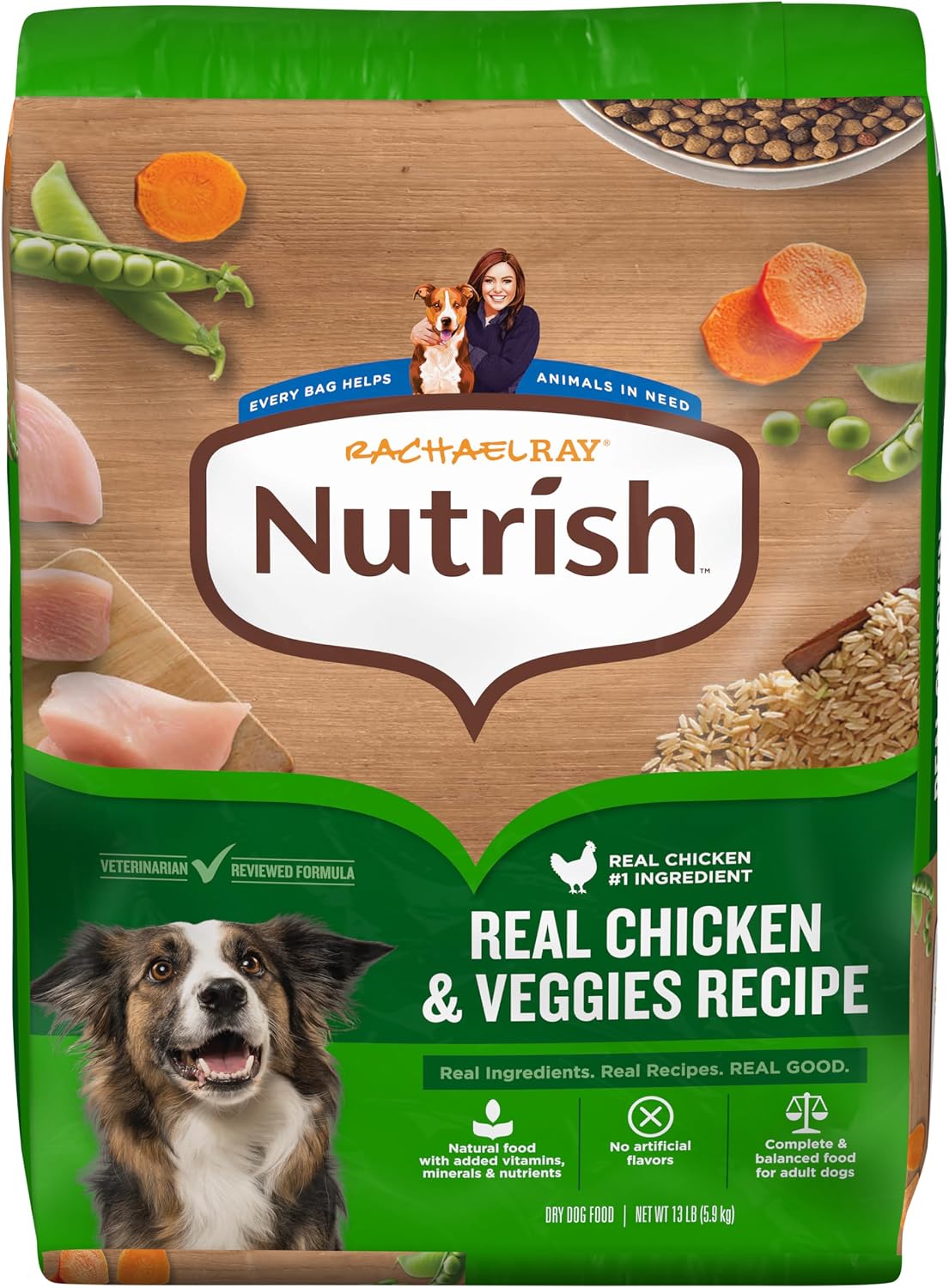 Nutrish Dry Dog Food, Real Chicken & Veggies, 28 lb. Bag (Rachael Ray)