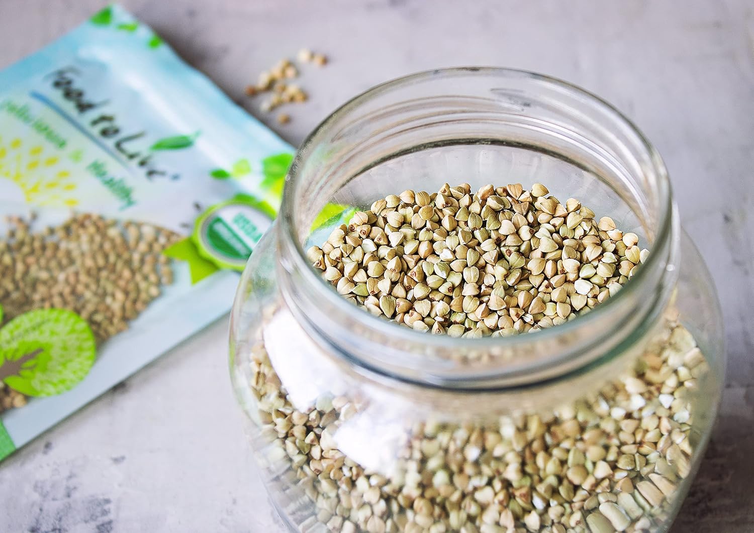 Food to Live Organic Buckwheat Groats, 15 Pounds – Whole Grain Buckwheat Seeds by Food to Live. Hulled, Non-GMO, Kosher, Raw, Vegan, Sirtfood. Bulk Cereal Grain