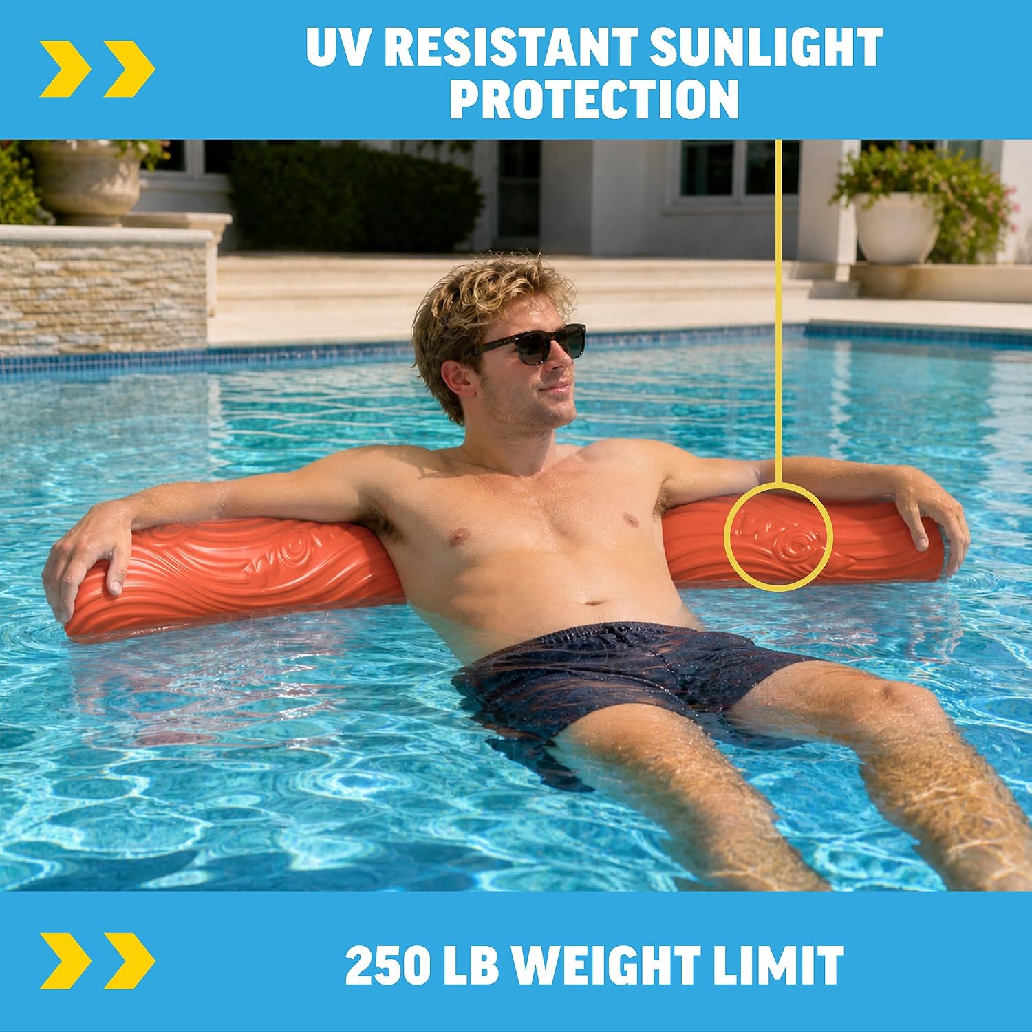 World of Watersports First Class Foam Pool Noodles for Swimming and Floating, Pool Floats, Lake Floats