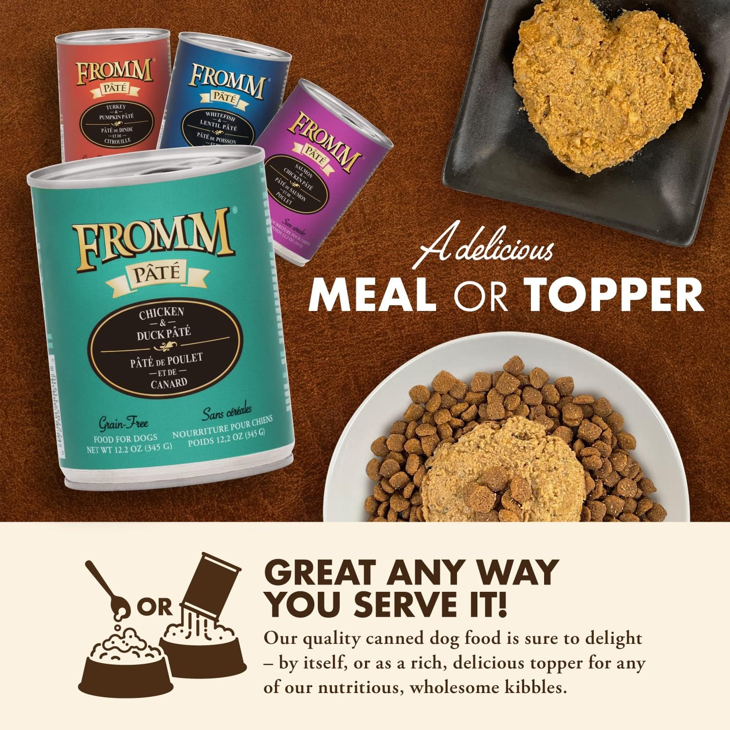 Fromm Venison & Lentil Pate Dog Food - Premium Wet Dog Food - Venison Recipe - Case of 12 Cans