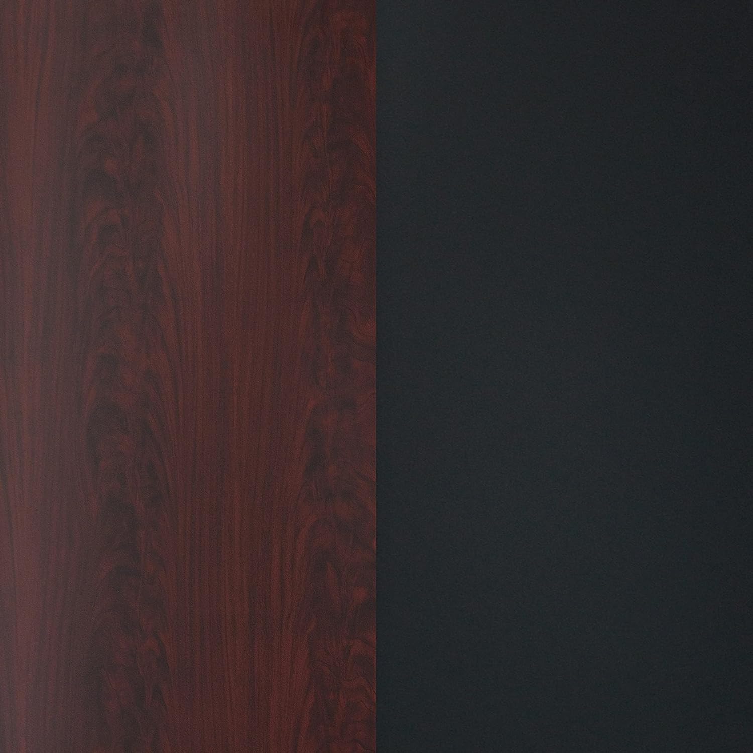Flash Furniture 24" Square Reversible Table Top, Black/Mahogany | Reversible Laminate Top, Durable Construction, Commercial Use