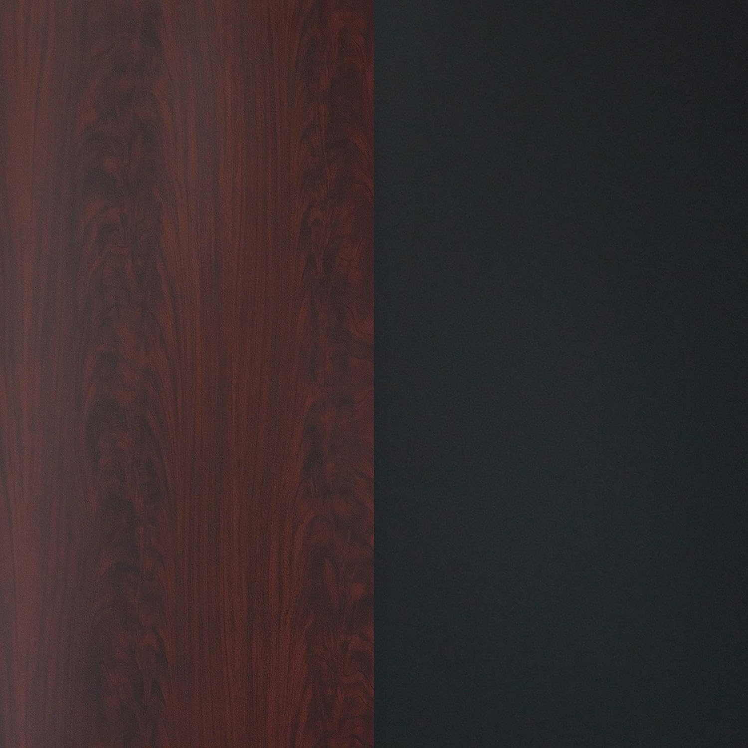 Flash Furniture 42" Square Reversible Table Top, Black/Mahogany | Reversible Laminate Top, Durable Construction, Commercial Use