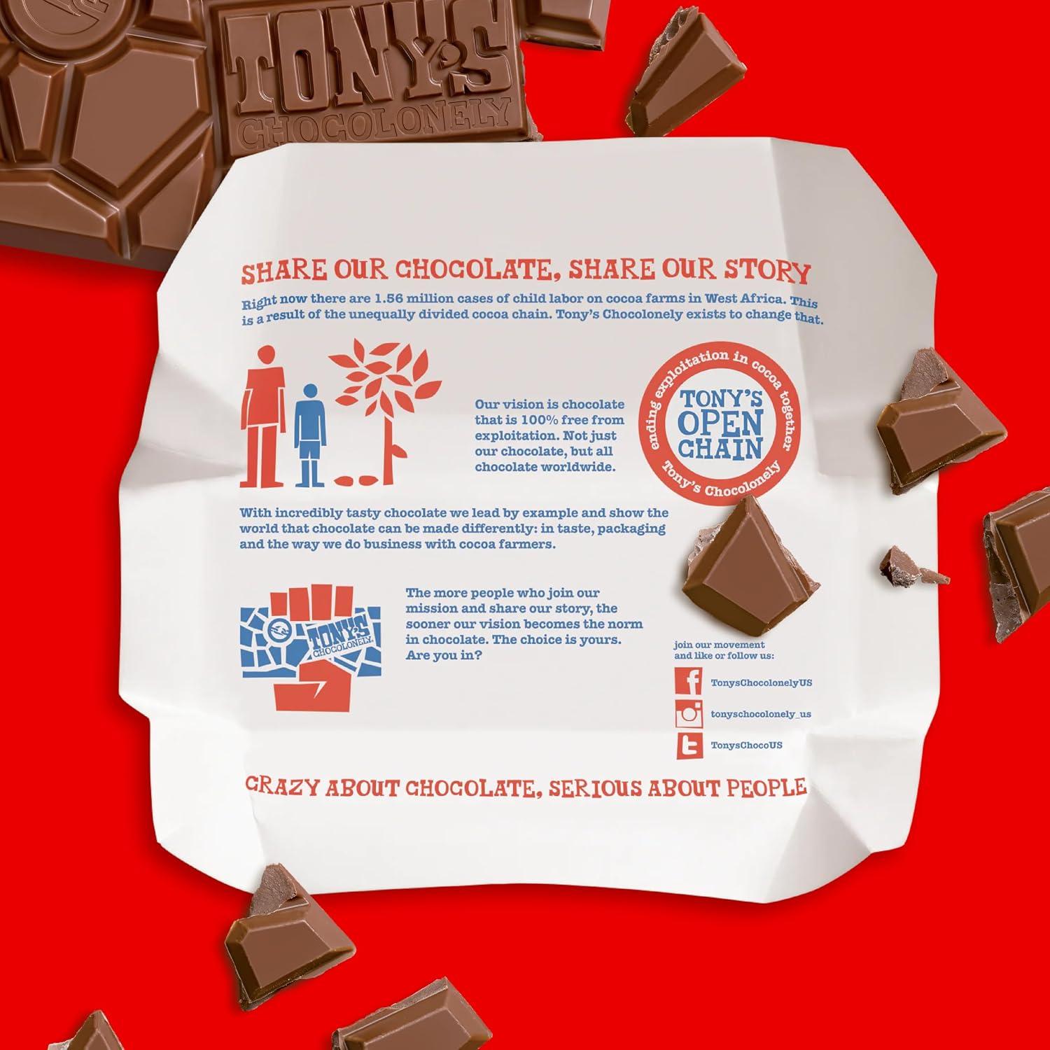 Tony’s Chocolonely 32% Milk Chocolate Caramel Sea Salt Bars, No Artificial Flavoring, Fairtrade & B Corp Certified, 6.35 Ounce (15 Bars)