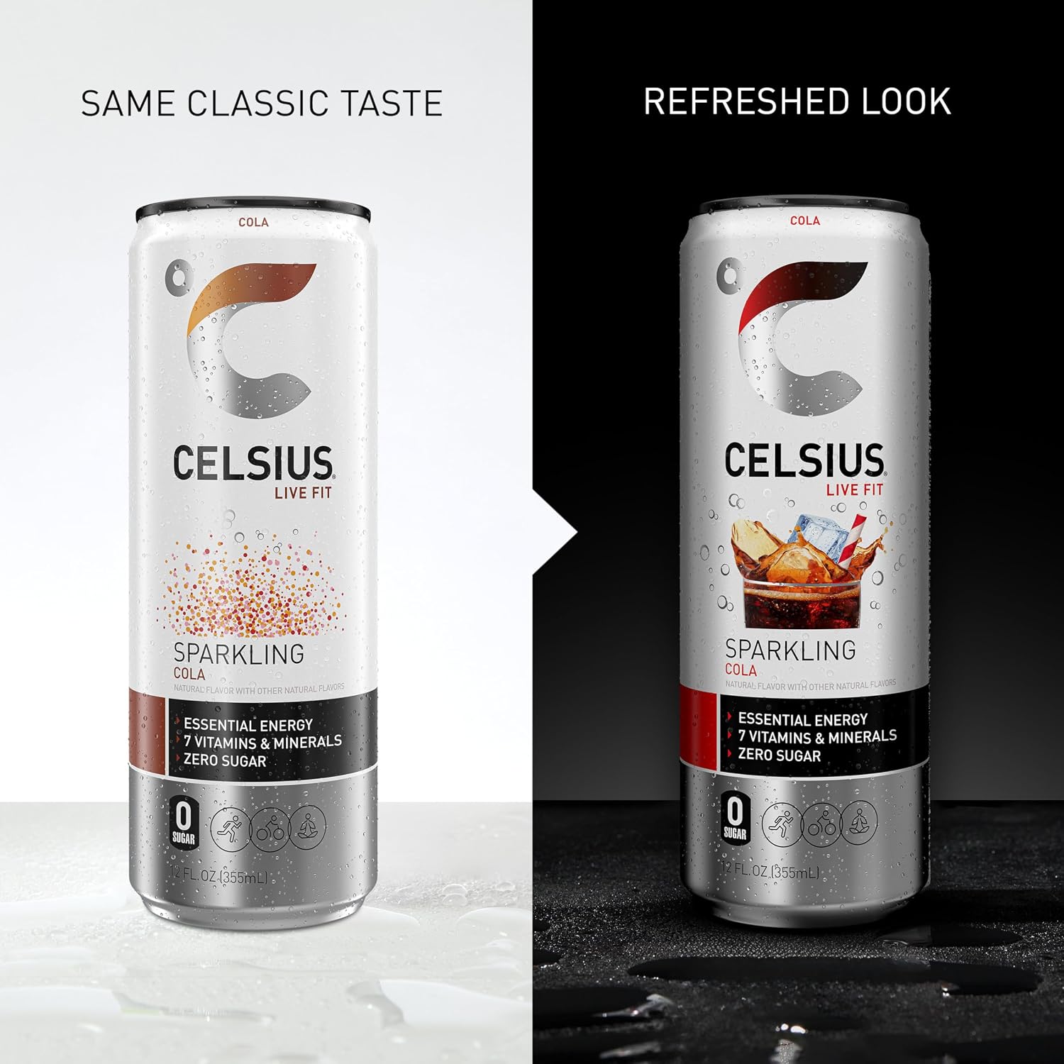 CELSIUS Sparkling Cola, Sugar Free Energy Drink, 12 Fl Oz (Pack of 12)