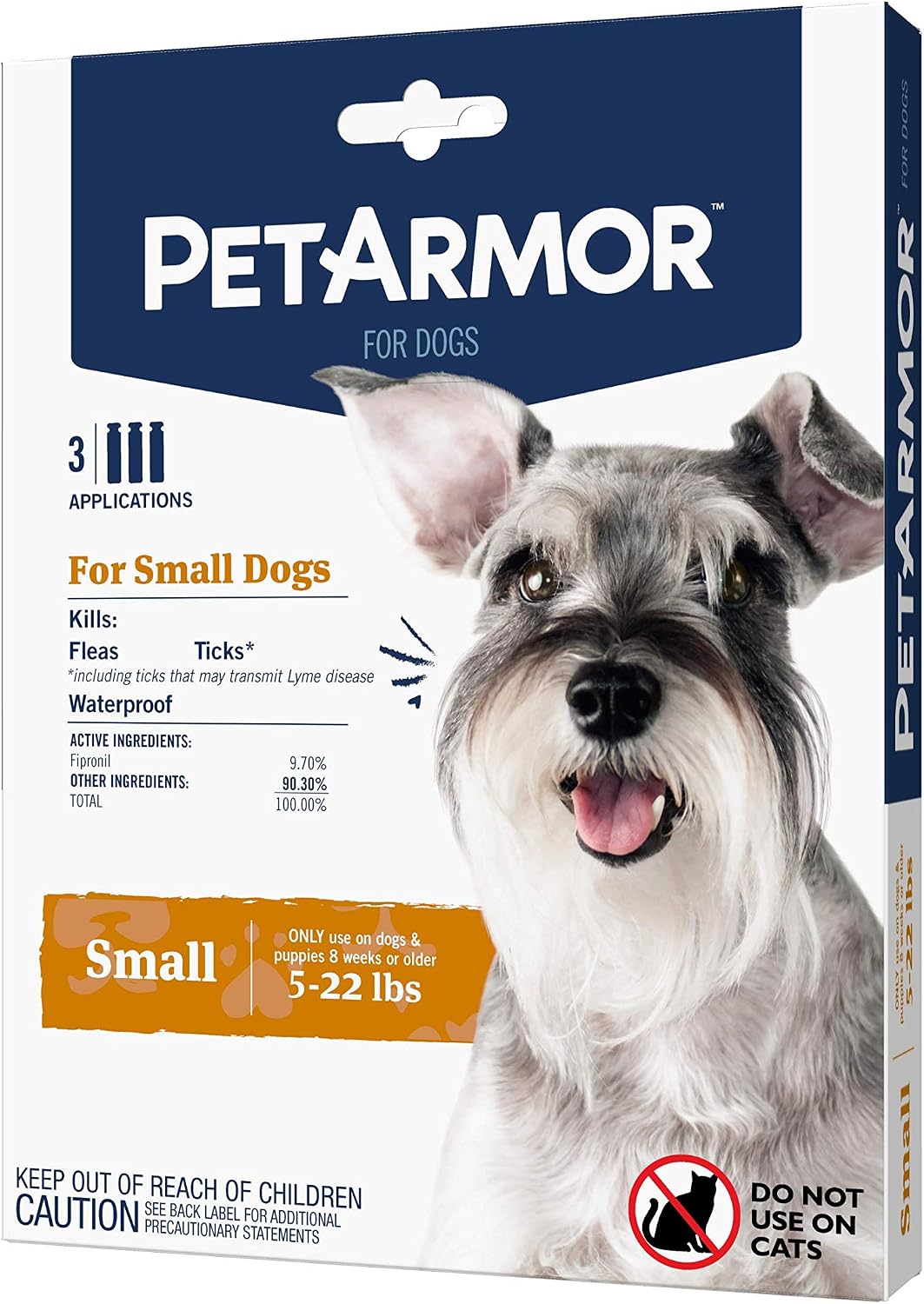 PetArmor Flea & Tick Topical Dogs 45-88 lbs, Fipronil, 3-Month | Ideal for Large Dogs 45-88 lbs; Kills Adult Fleas in 24-48 hrs; 3-month supply; Vet-Quality, No Rx Needed