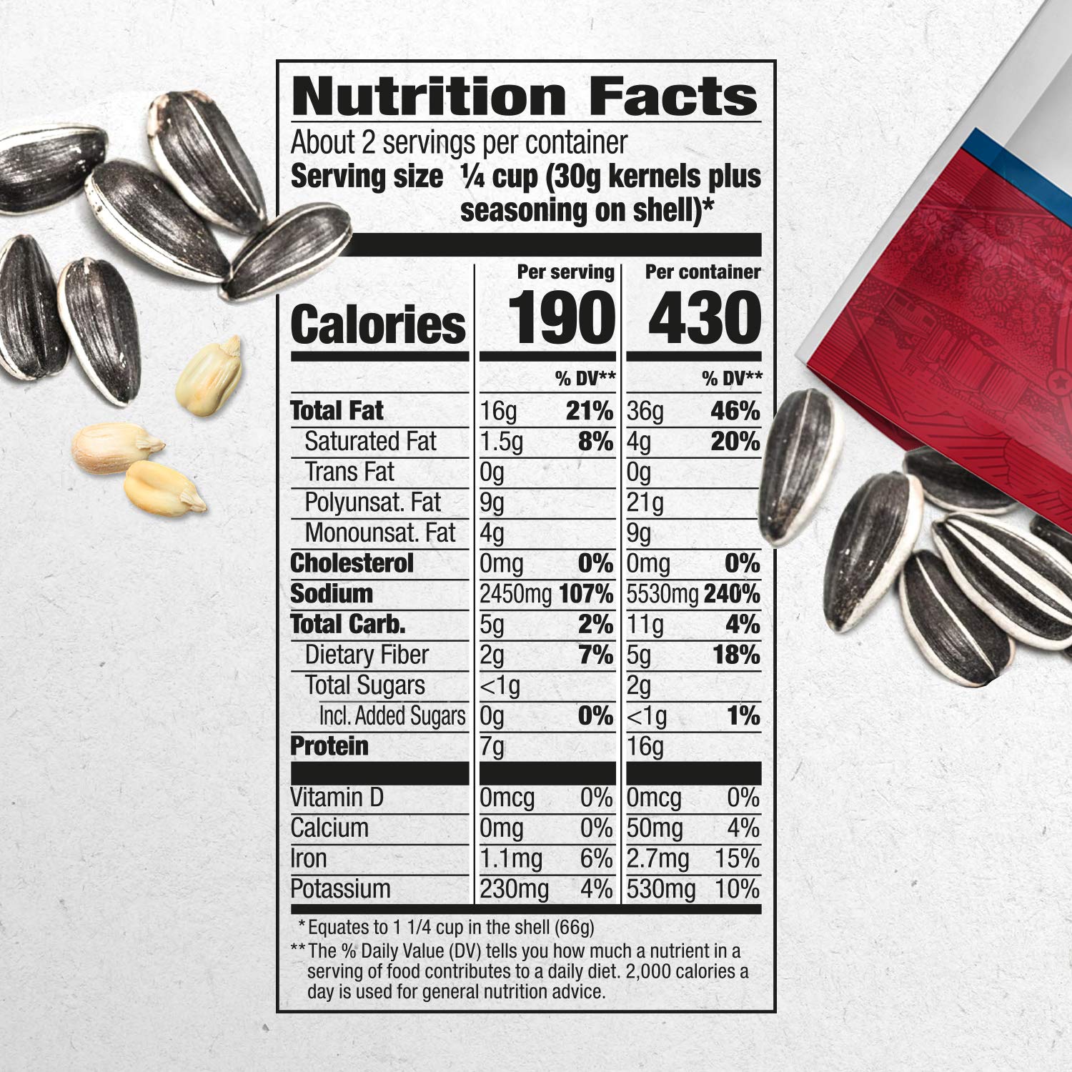 DAVID Jumbo Sunflower Seeds, Cracked Pepper Flavor, 5.25 oz.