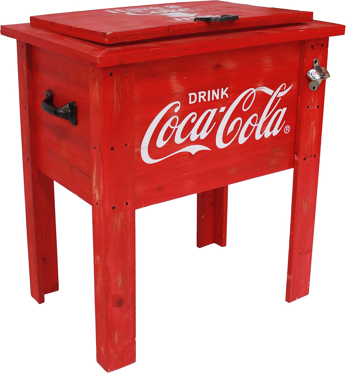 Leigh Country CP 98100 Coca Cola Vintage Cooler, 54-Quart, Red