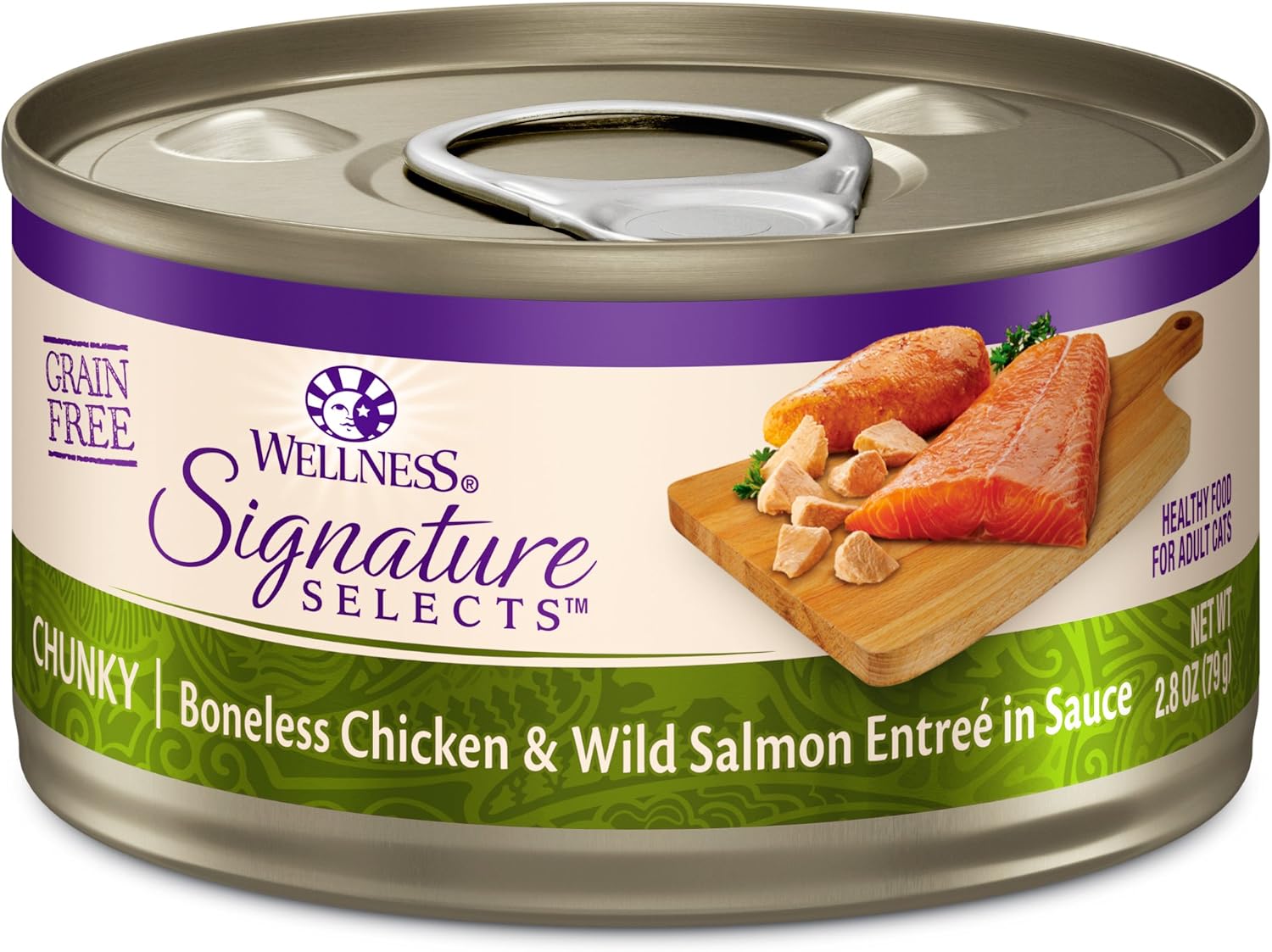 Wellness CORE Signature Selects Shredded Adult Canned Wet Cat Food, Natural, Protein Rich, Grain Free, Chicken Entrée Recipe, 2.8 oz, Pack of 12 Cans