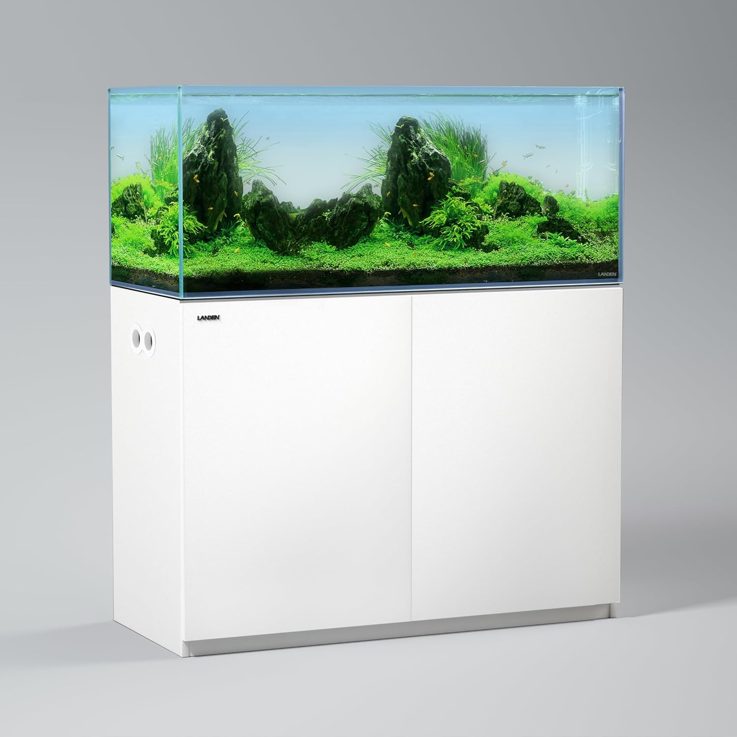 LANDEN Wooden Aquarium Stand & Cabinet, 20 Gallon Fish Tank, 17.7x17.7in